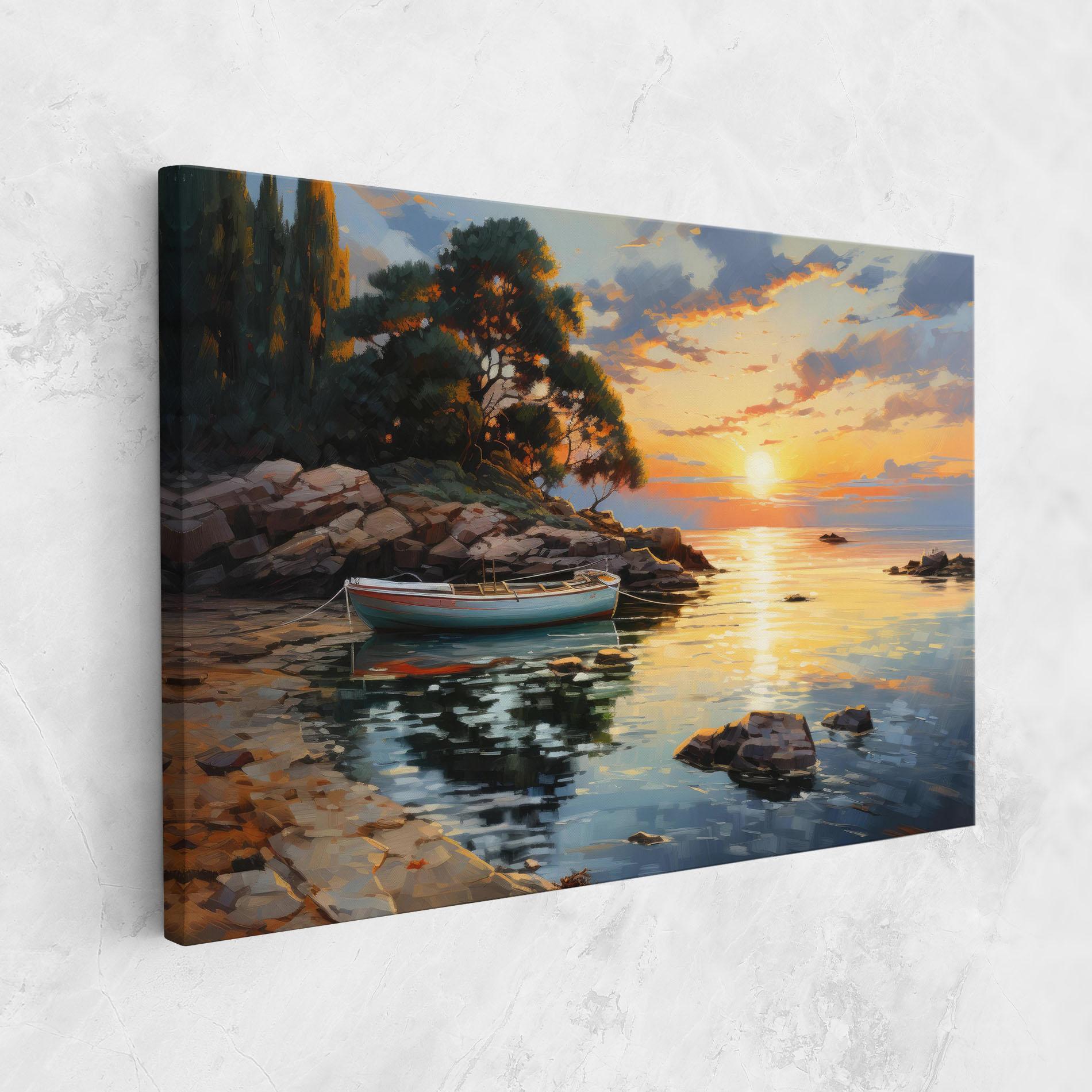 Vászonkép Sunset Sea Art mockup 1
