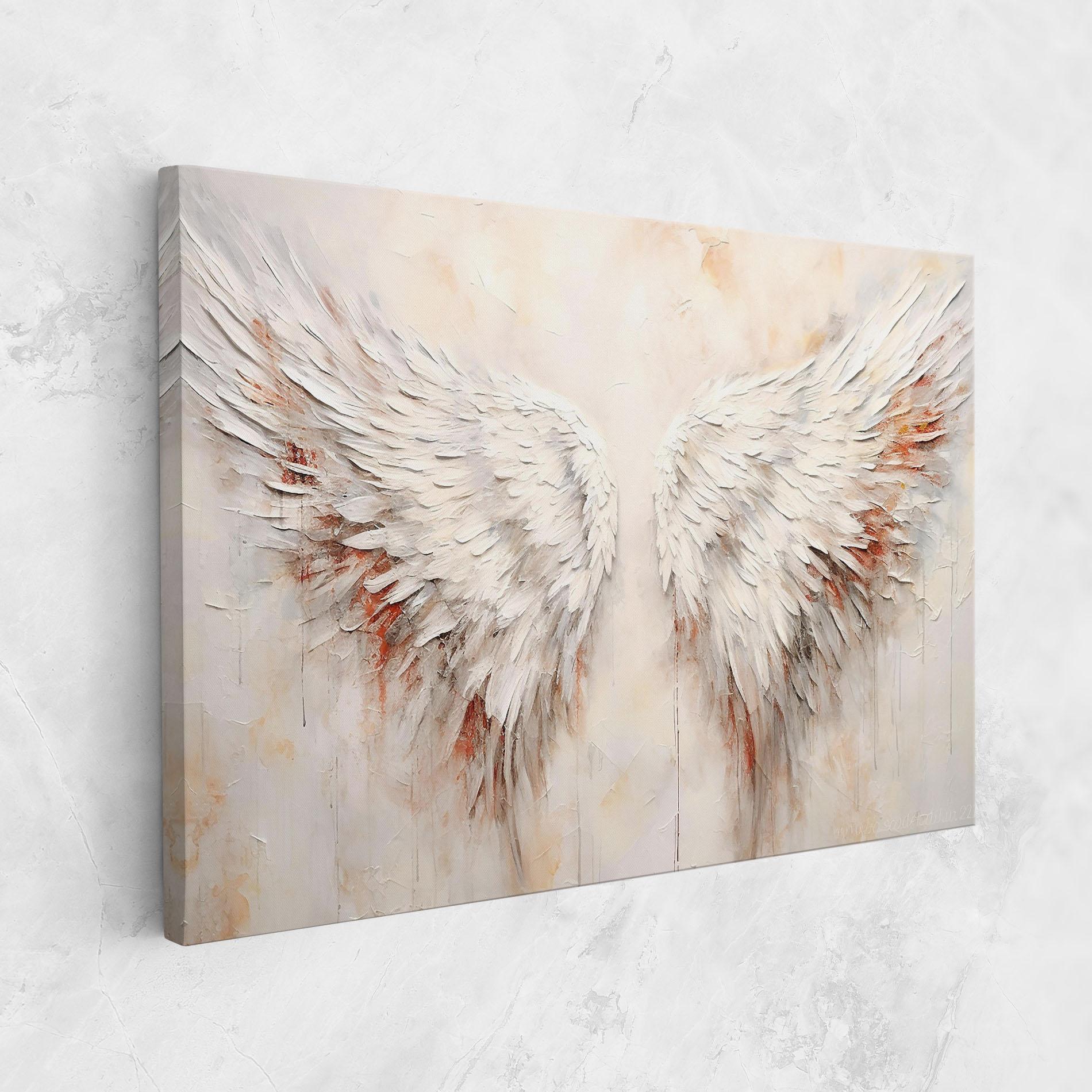 Vászonkép White Bloody Wings mockup 1