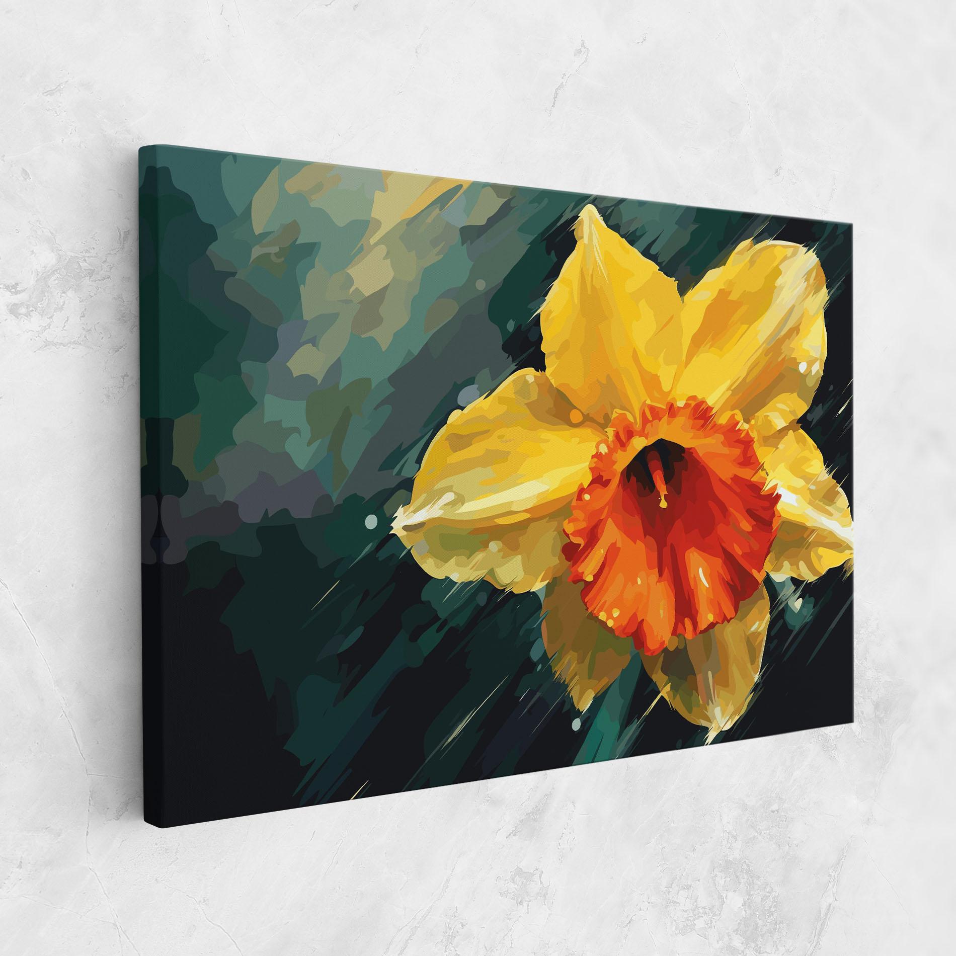 Vászonkép Yellow Flower Art mockup 1