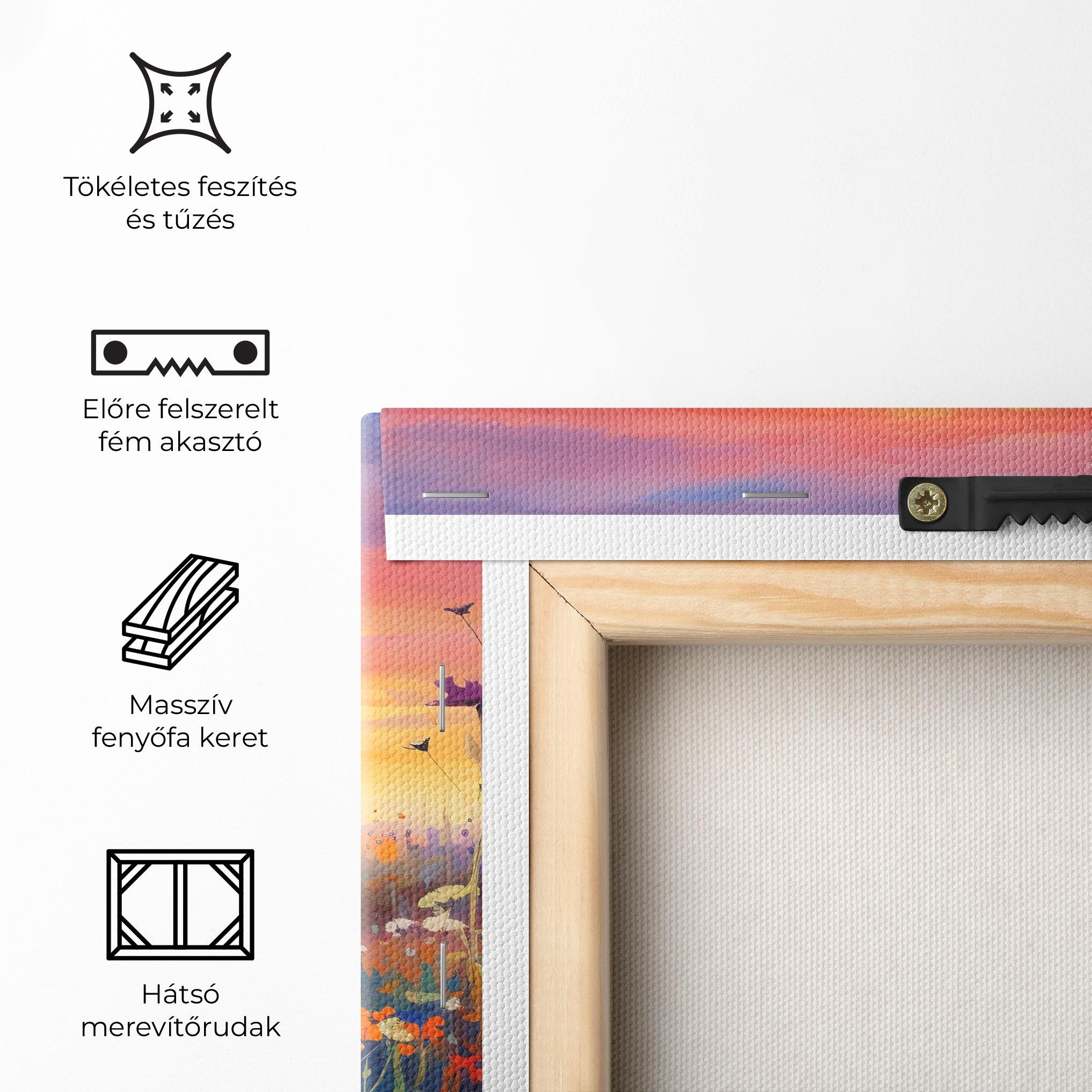 Vászonkép Dreamy Field Flowers mockup 5