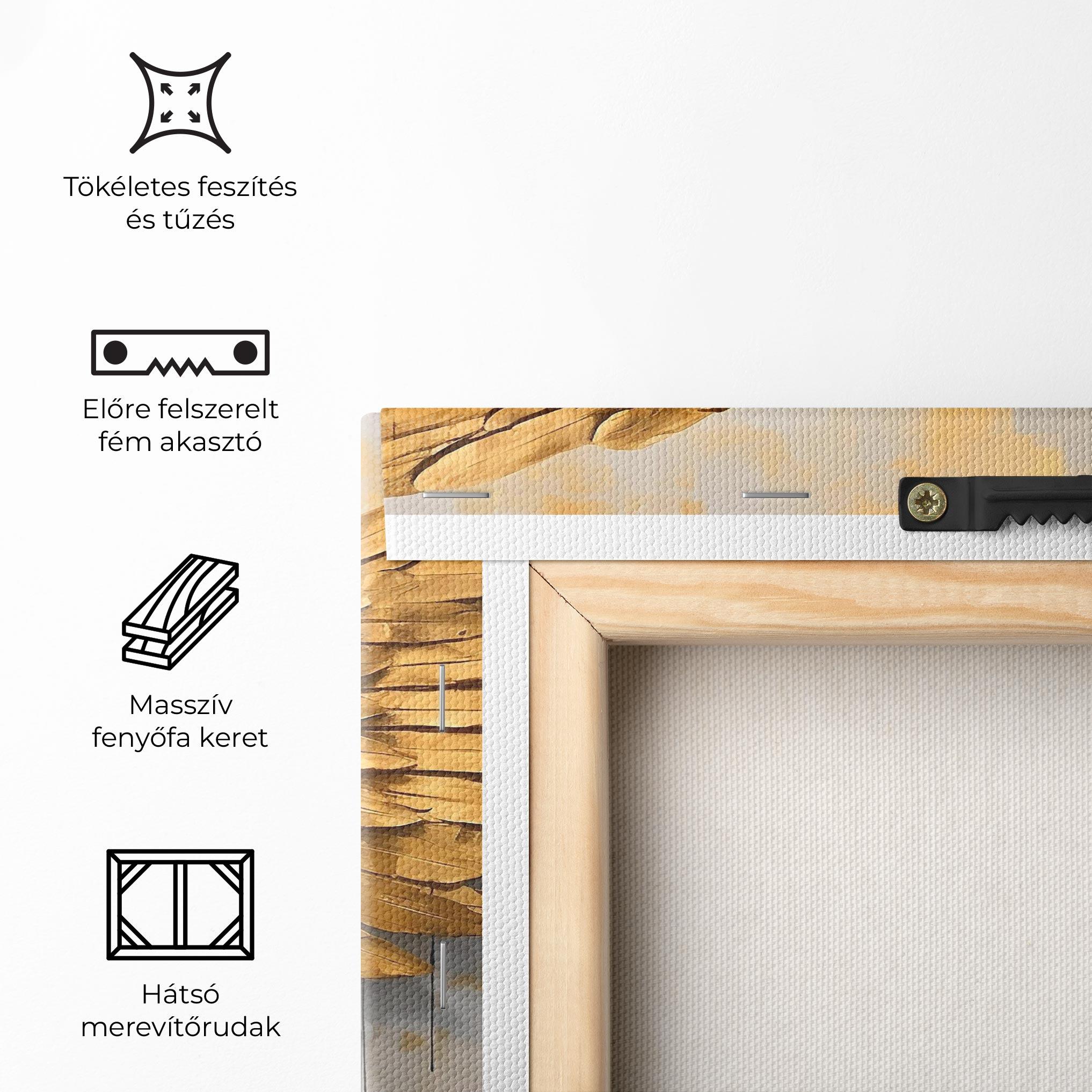 Vászonkép Golden Wings Art mockup 5