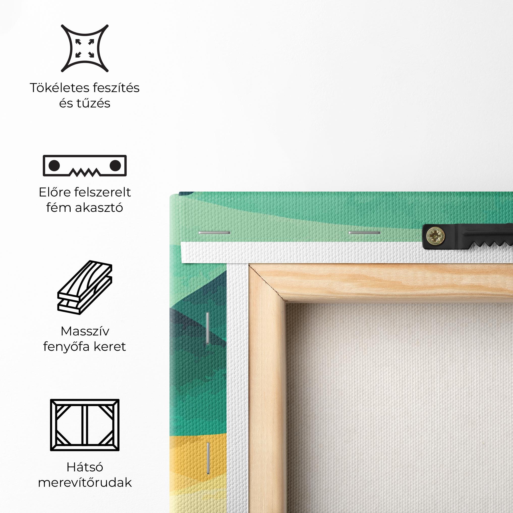 Vászonkép Green Art Mountain mockup 5