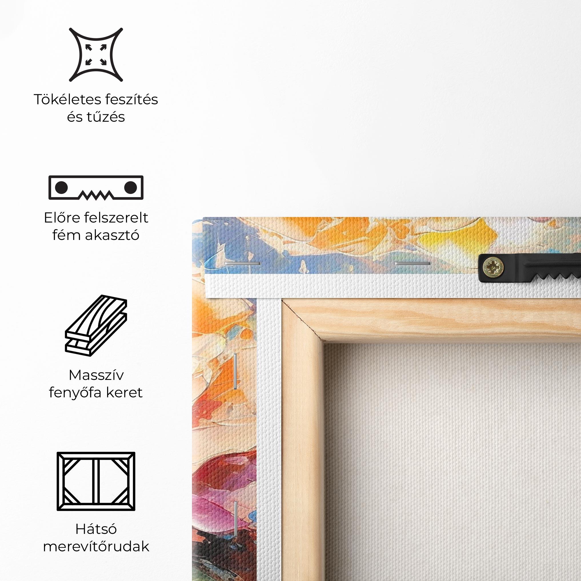 Vászonkép Pretty Pink Rose Art mockup 5