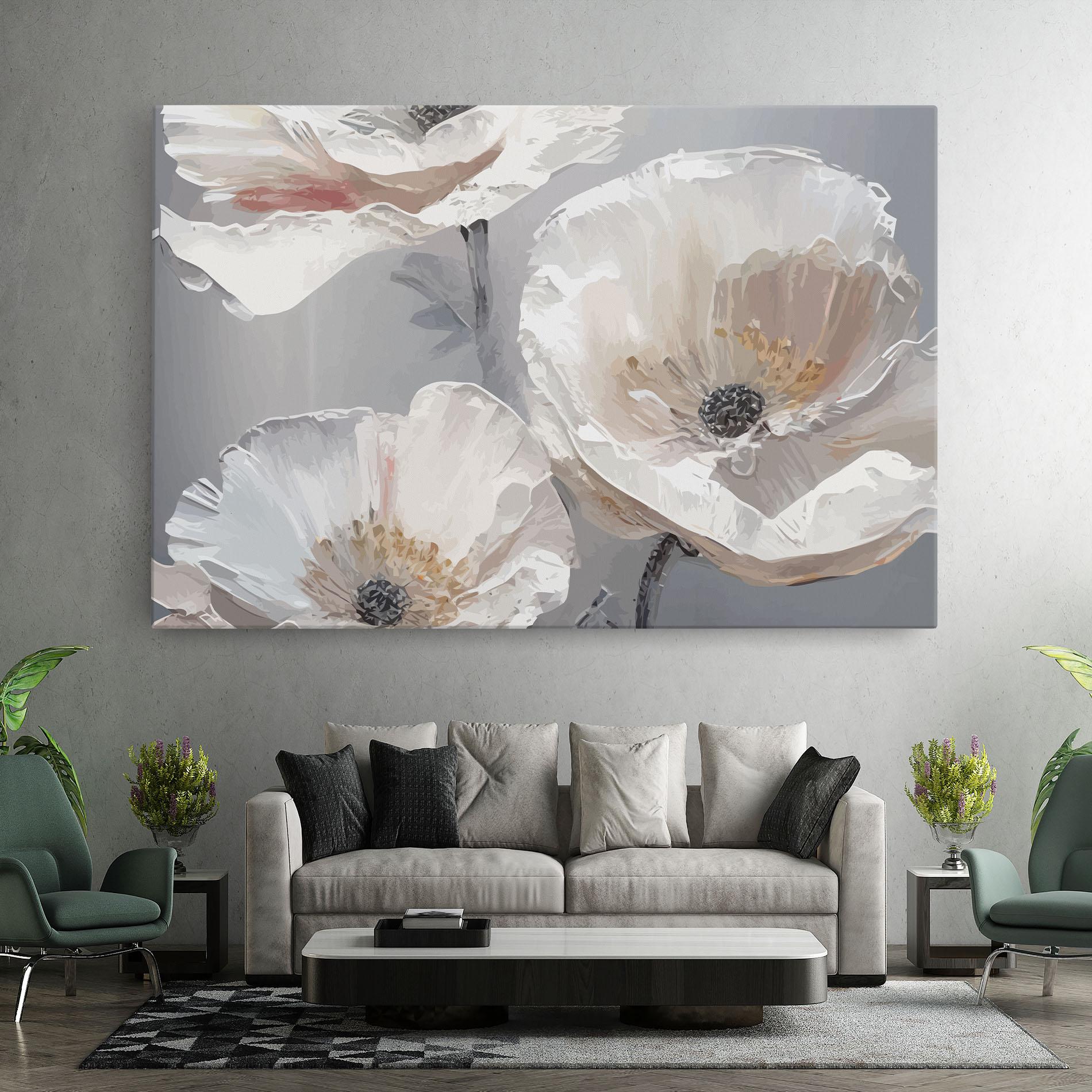 Vászonkép Cream Mix Flower mockup 7