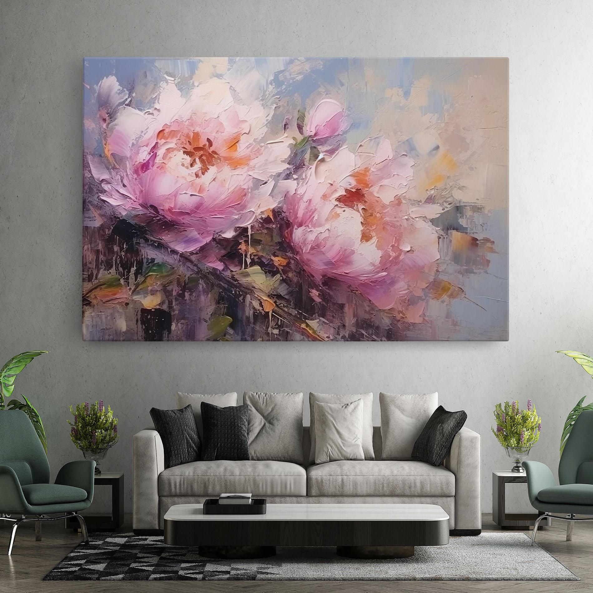 Vászonkép Peony Art mockup 7