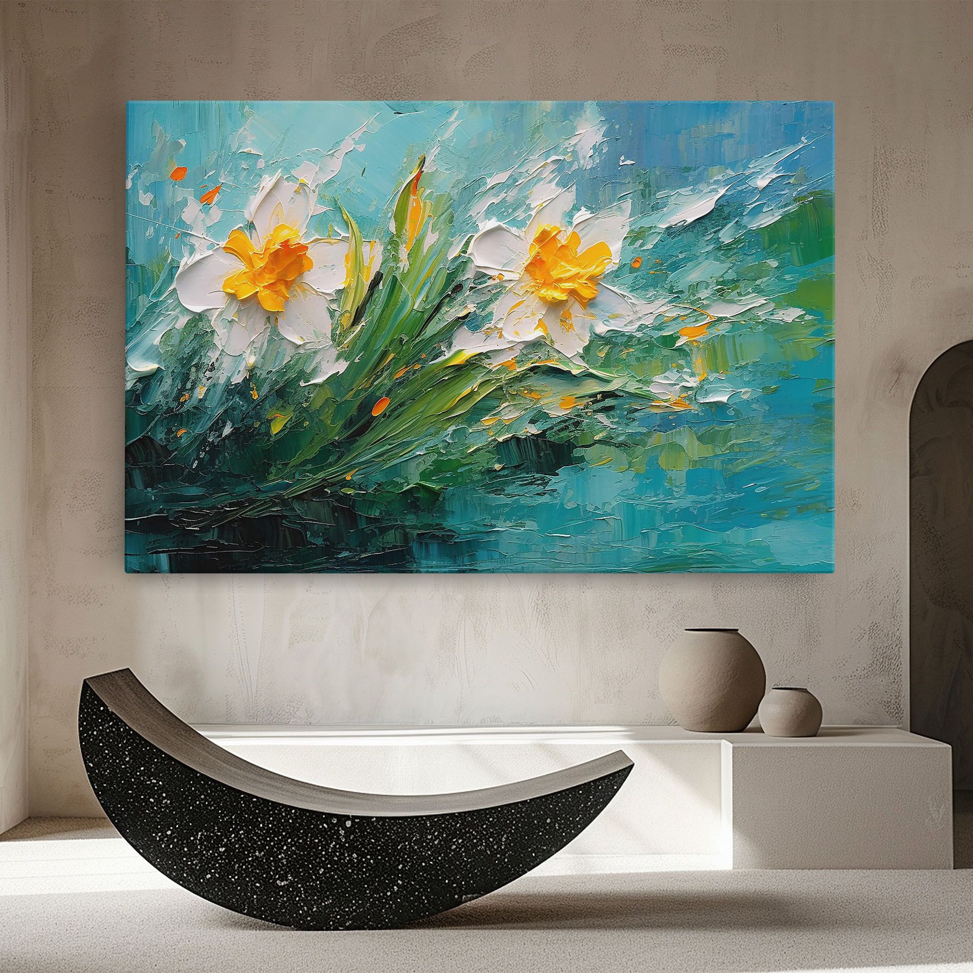 Abstract Flower Painting mockup 8