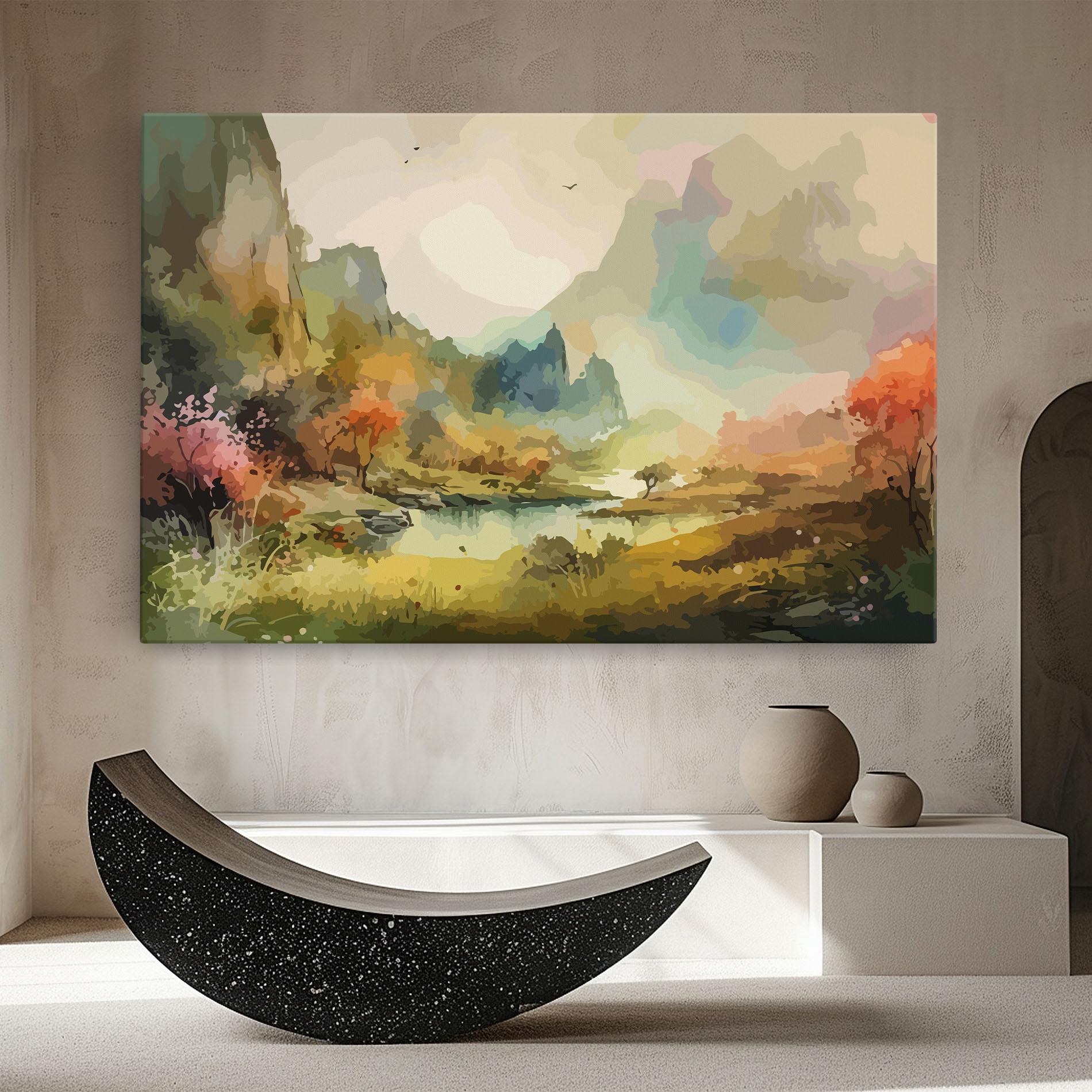 Vászonkép Nature Painting mockup 8