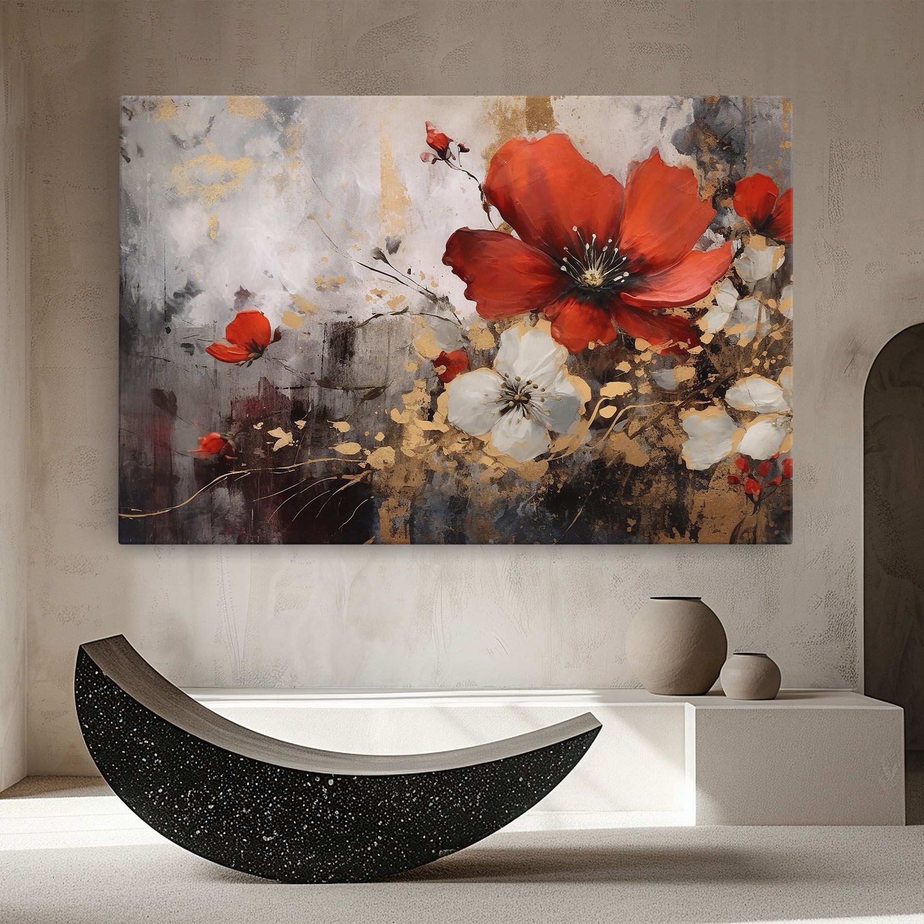 Red Poppy Painting mockup 8