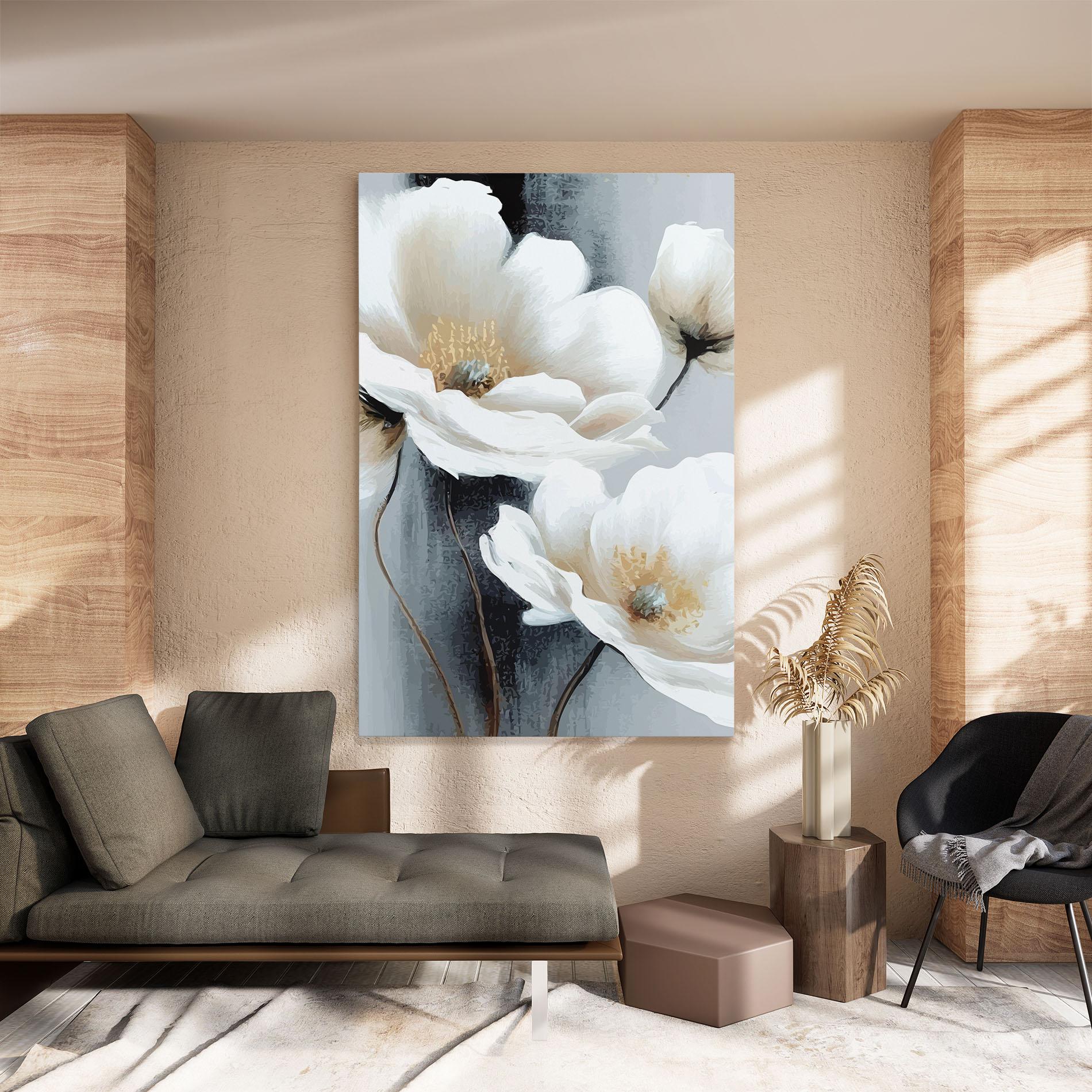 Vászonkép Paint Texture Flower mockup 8