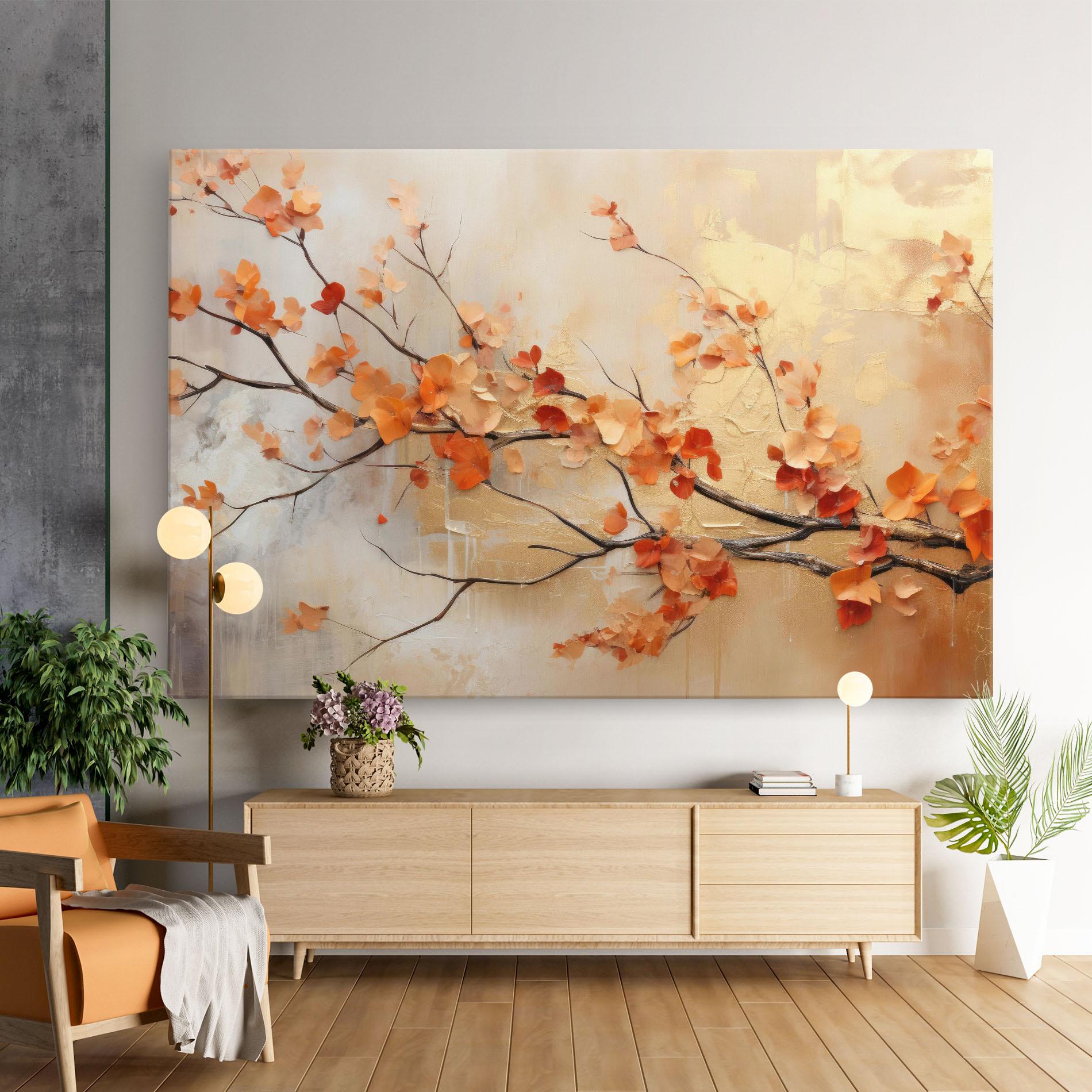 Vászonkép Autumn Nature Art mockup 9