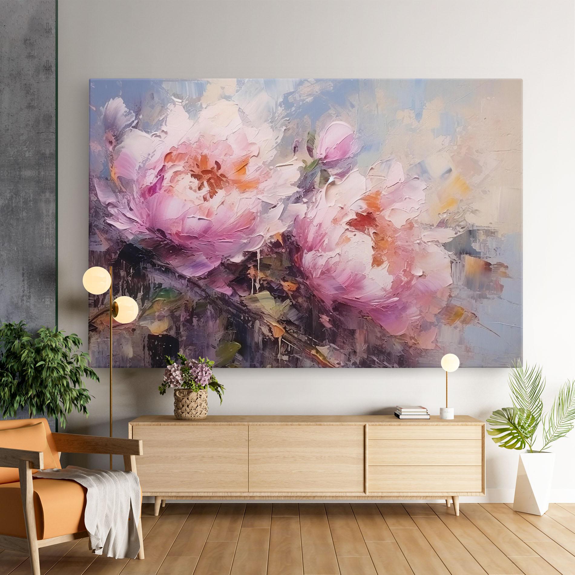 Vászonkép Peony Art mockup 9