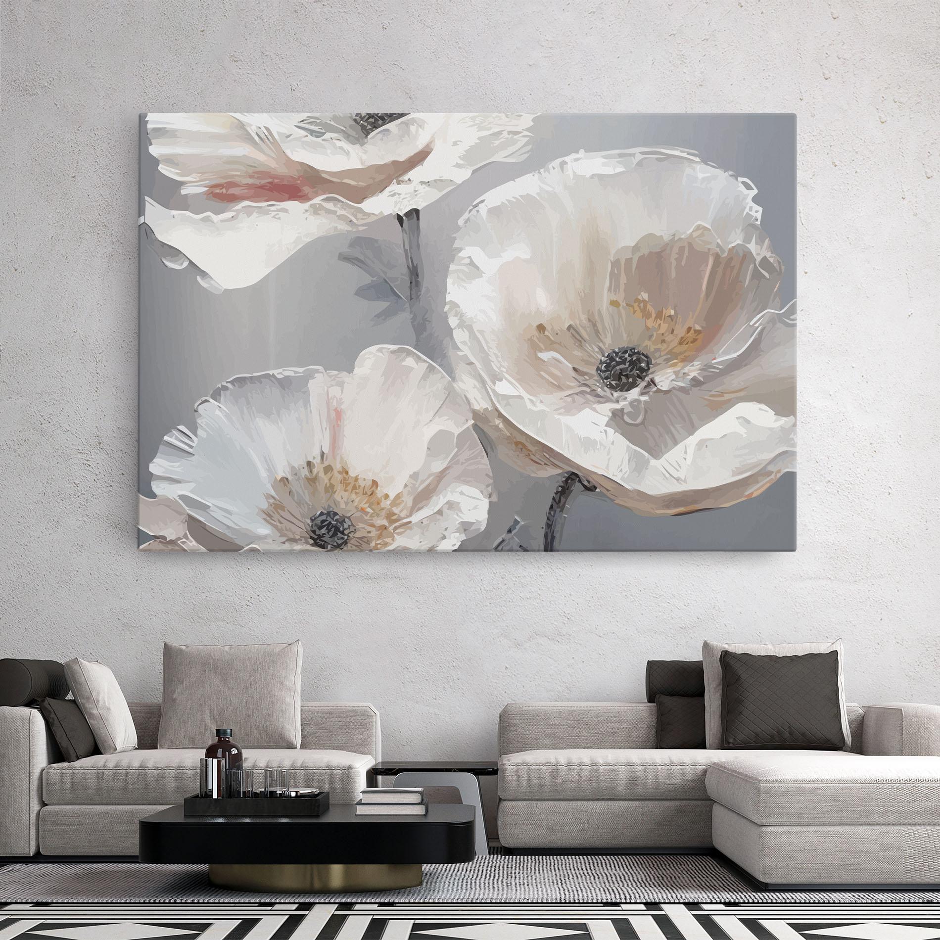 Vászonkép Cream Mix Flower mockup 2