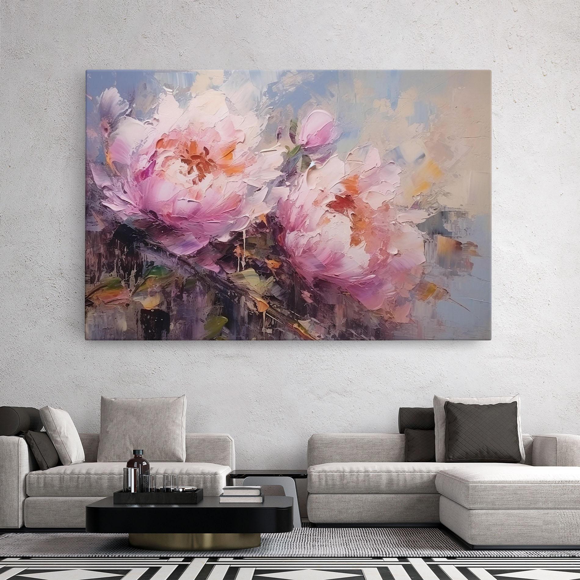 Vászonkép Peony Art mockup 2