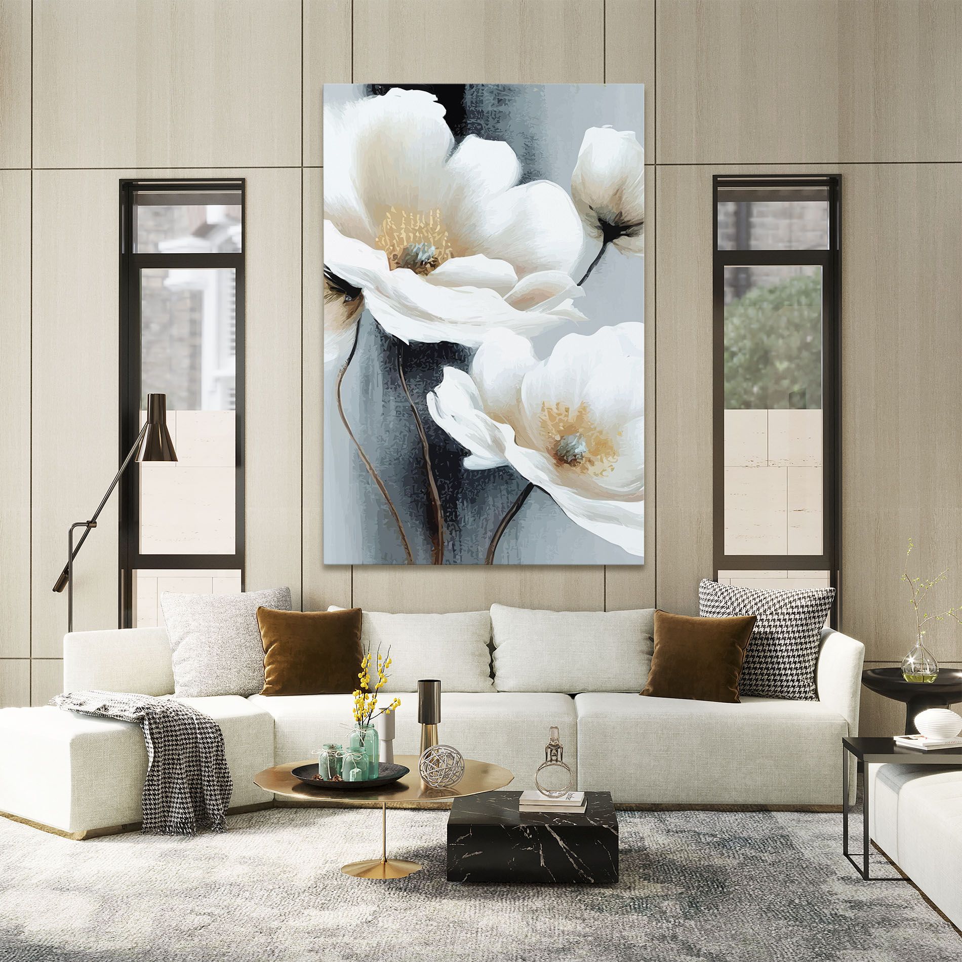 Paint Texture Flower mockup 2