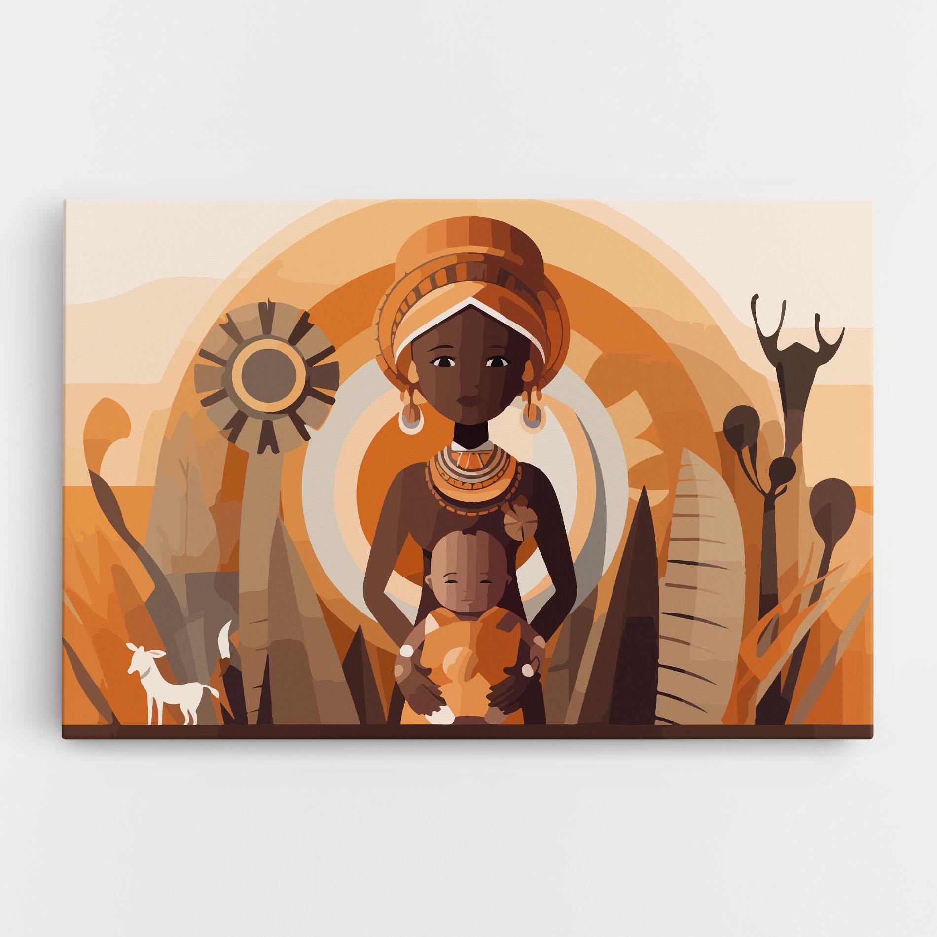 Vászonkép African Baby mockup 0