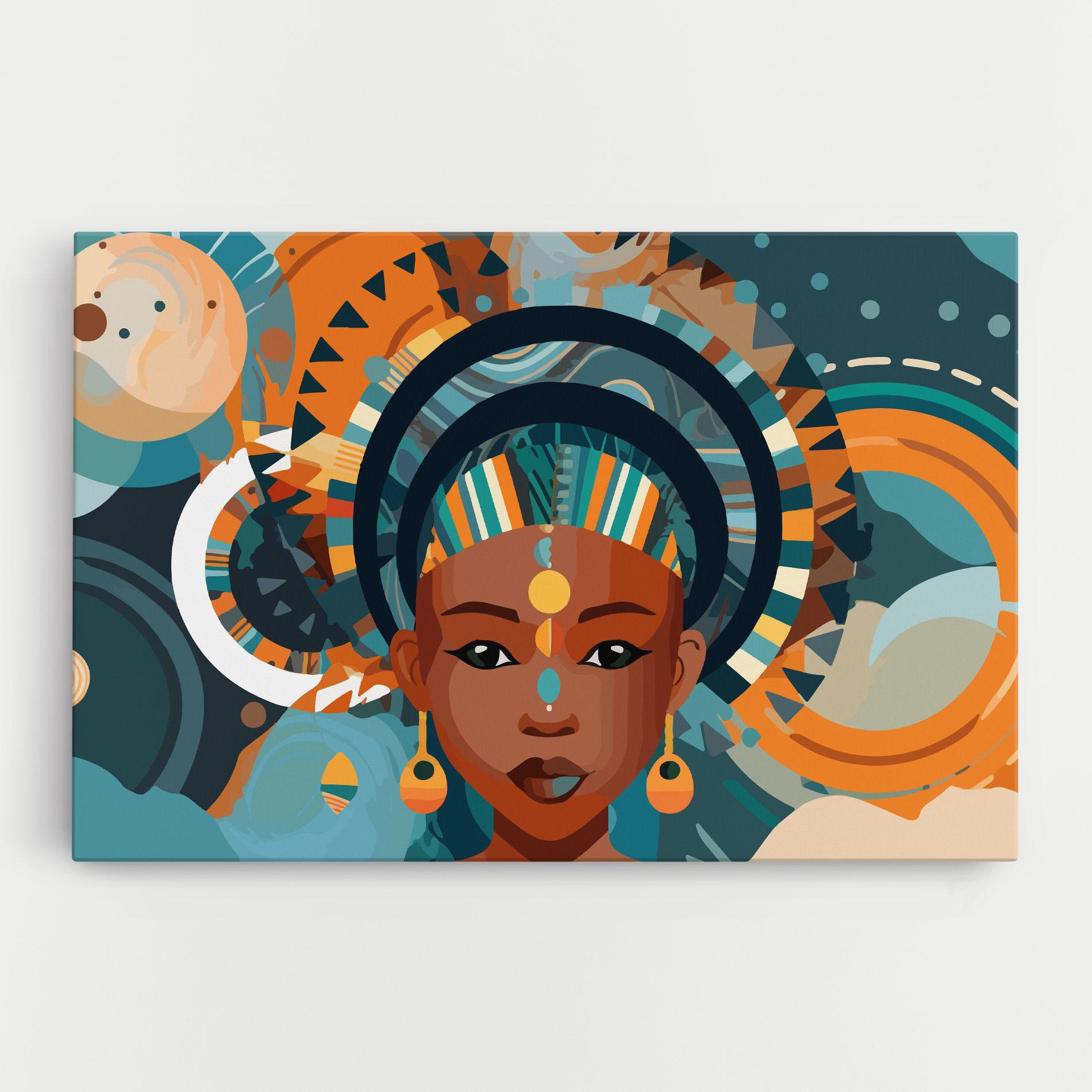 Vászonkép African Colorful Child mockup 0