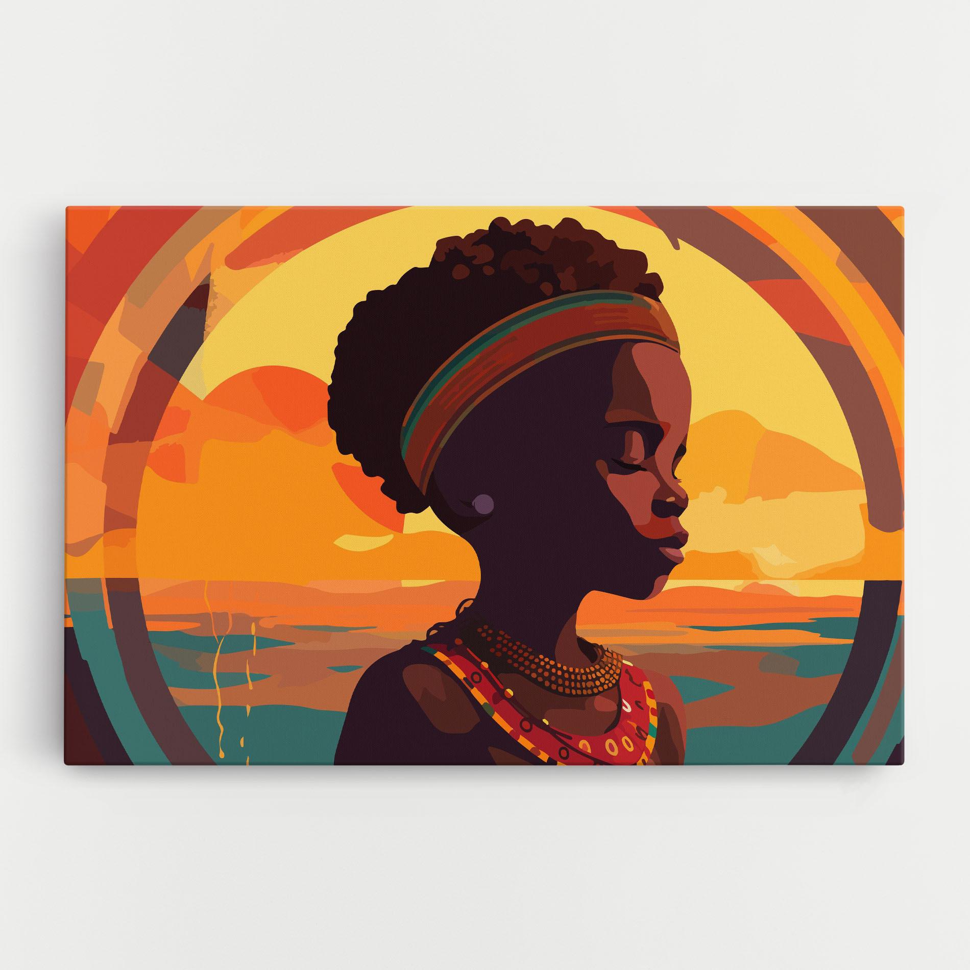 Vászonkép African Pretty Child mockup 0