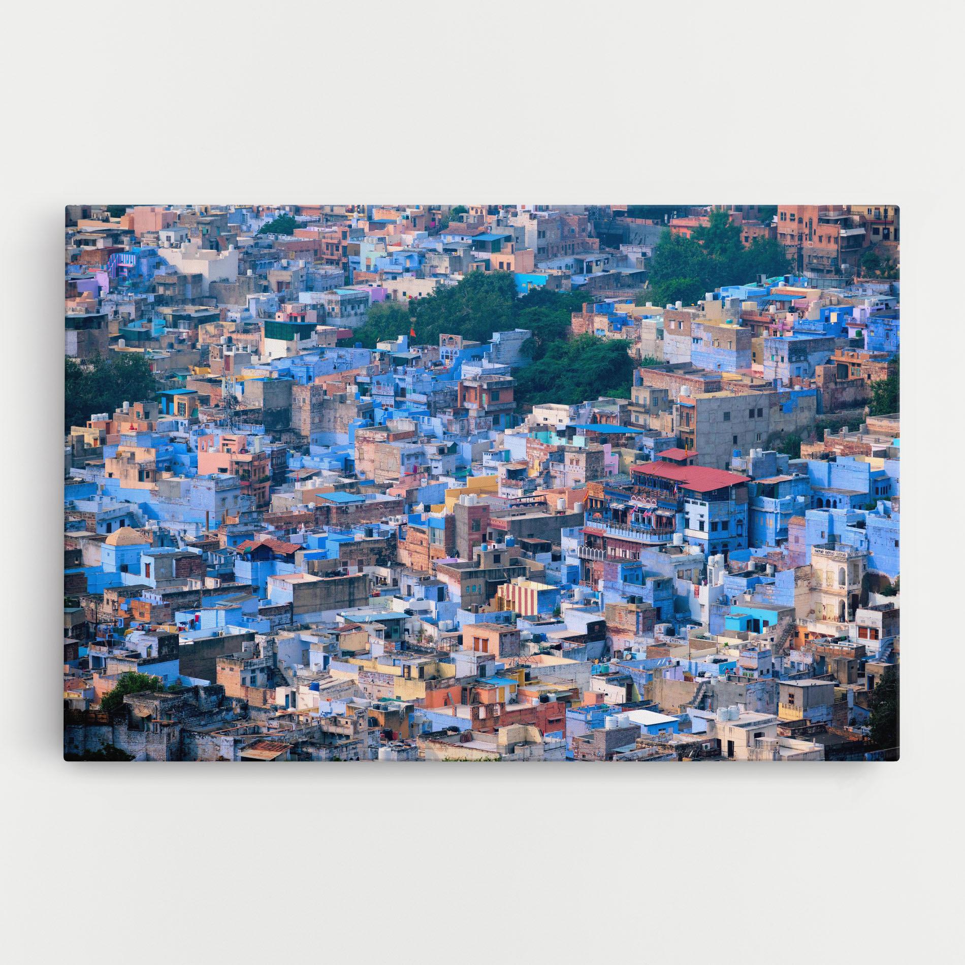 Vászonkép Blue City India mockup 0