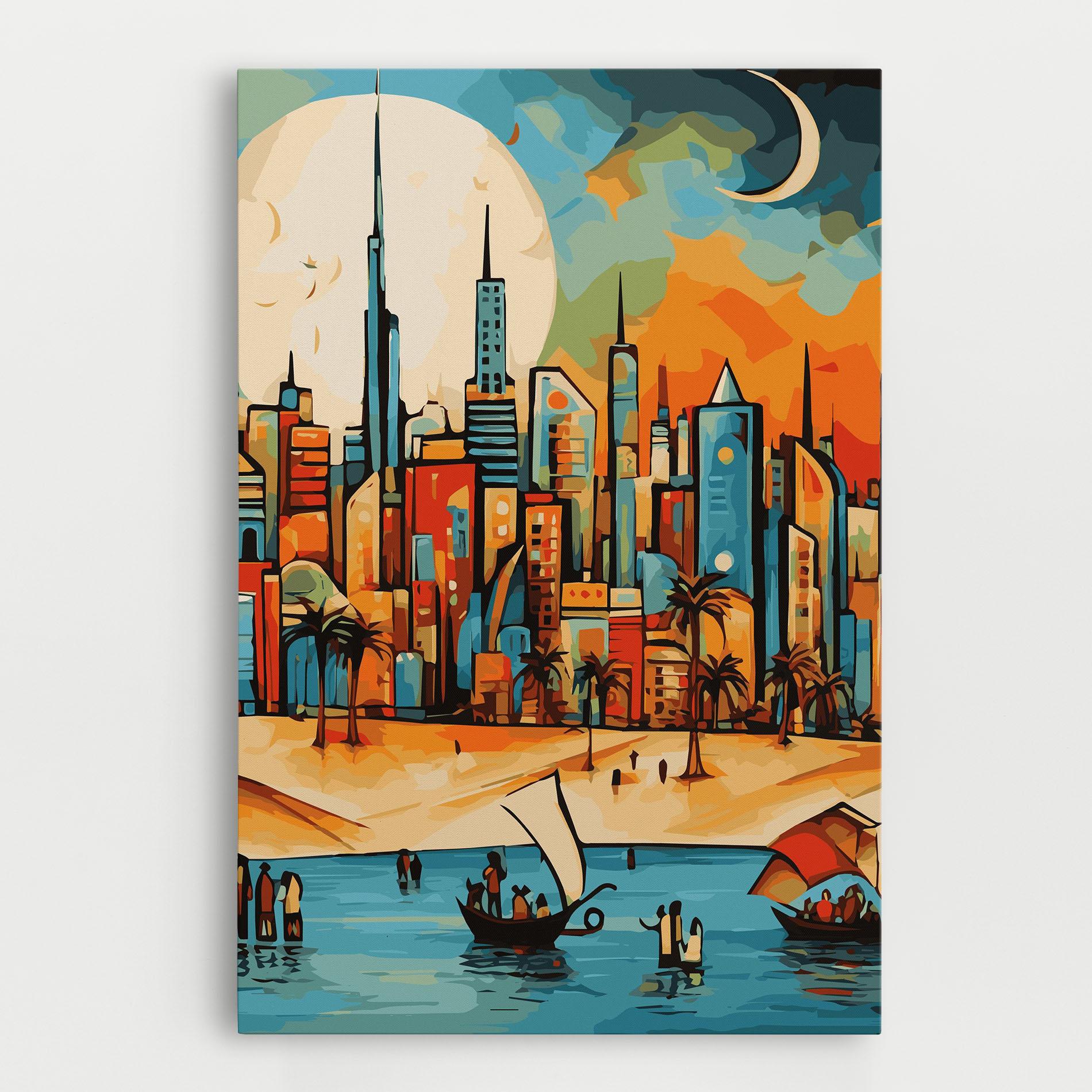 Vászonkép African Moon mockup 0