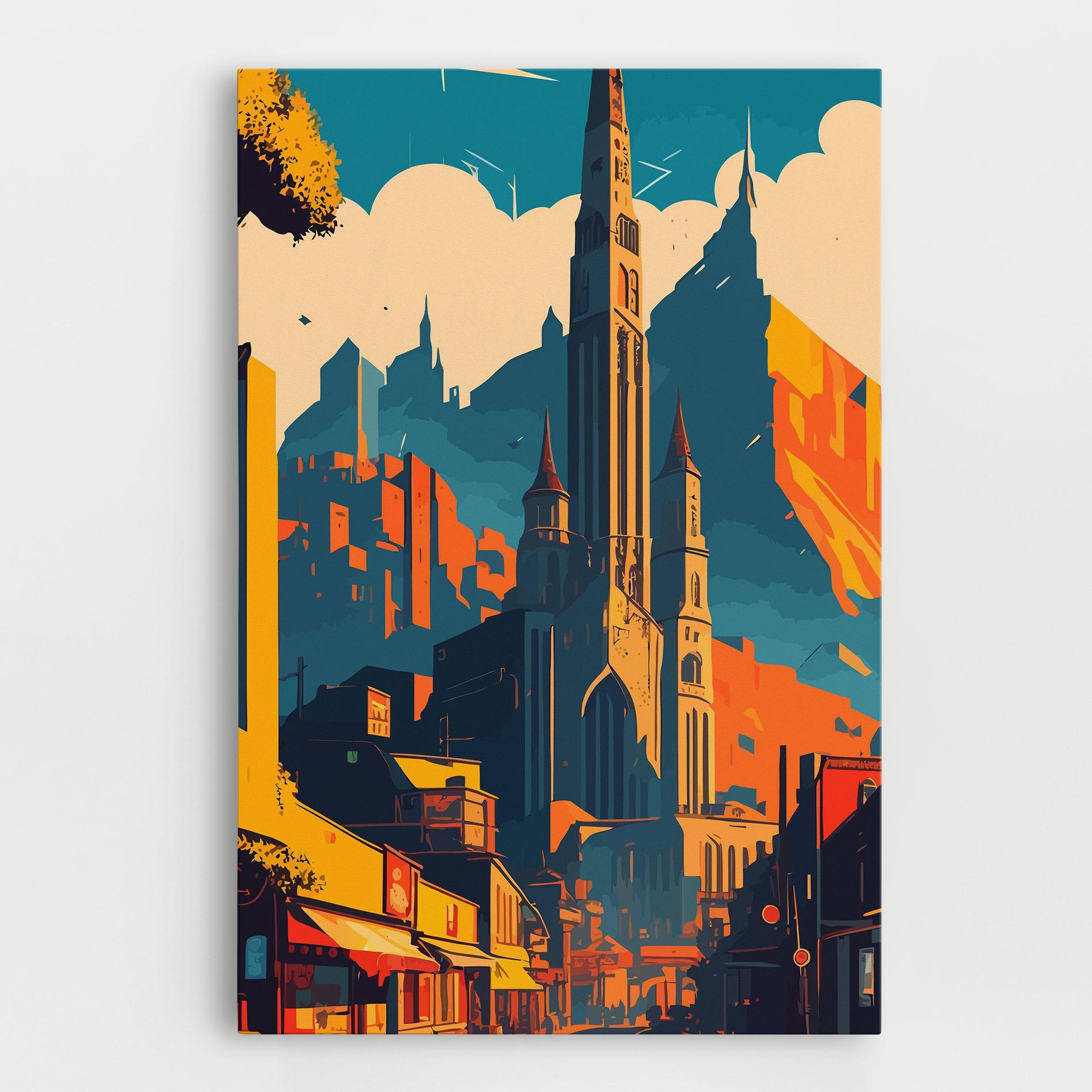 Vászonkép African Tower mockup 0