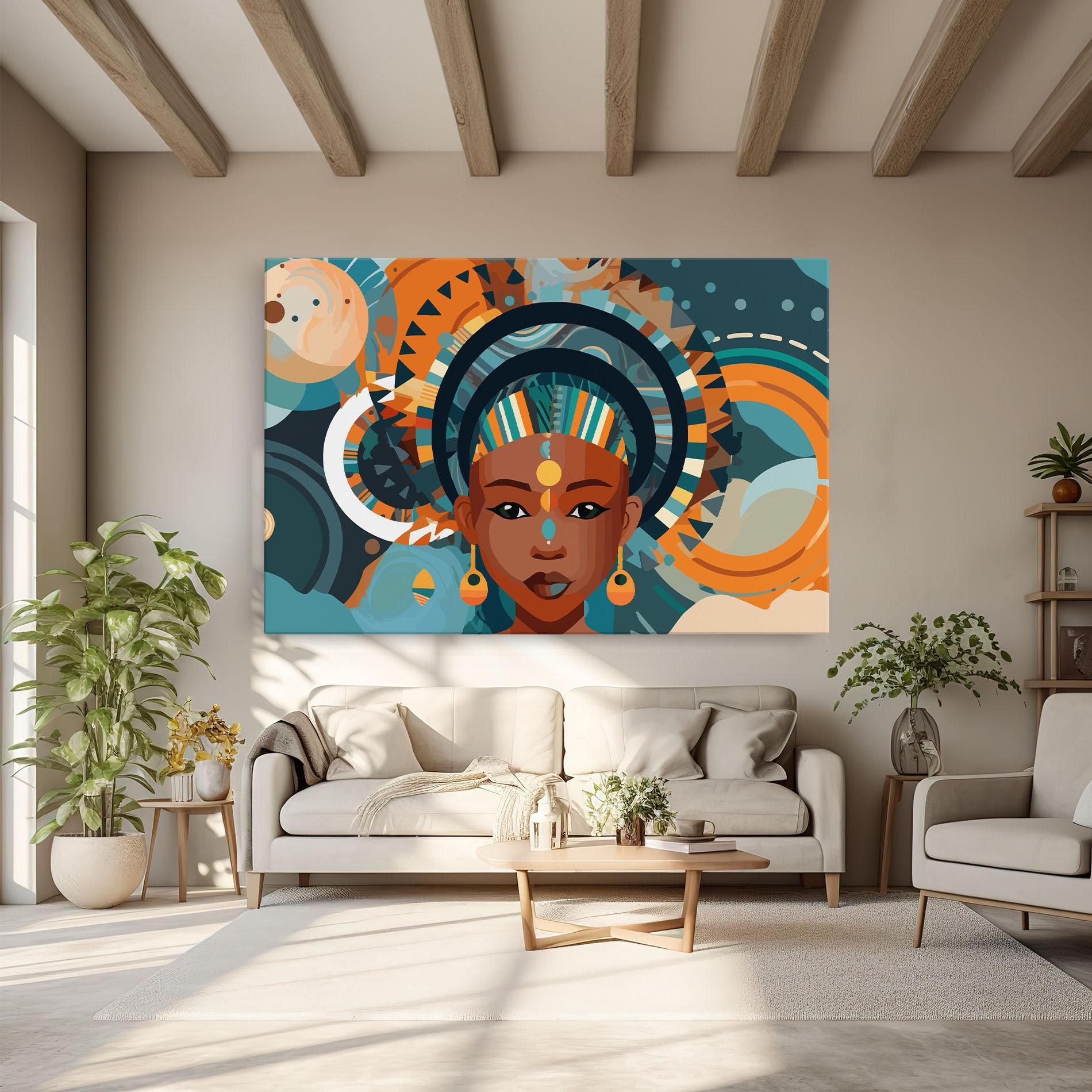 Vászonkép African Colorful Child mockup 6