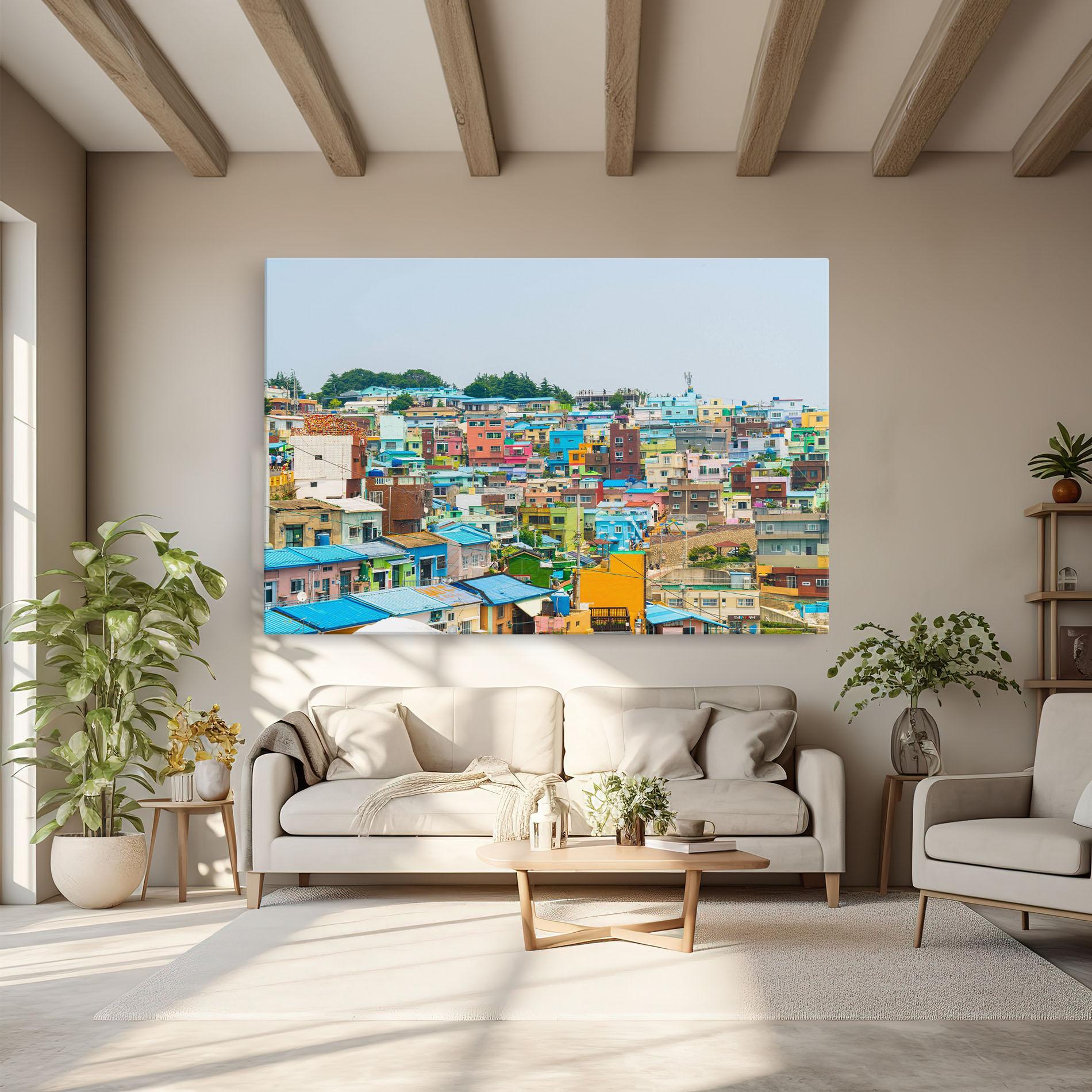 Vászonkép Gamcheon Culture mockup 6