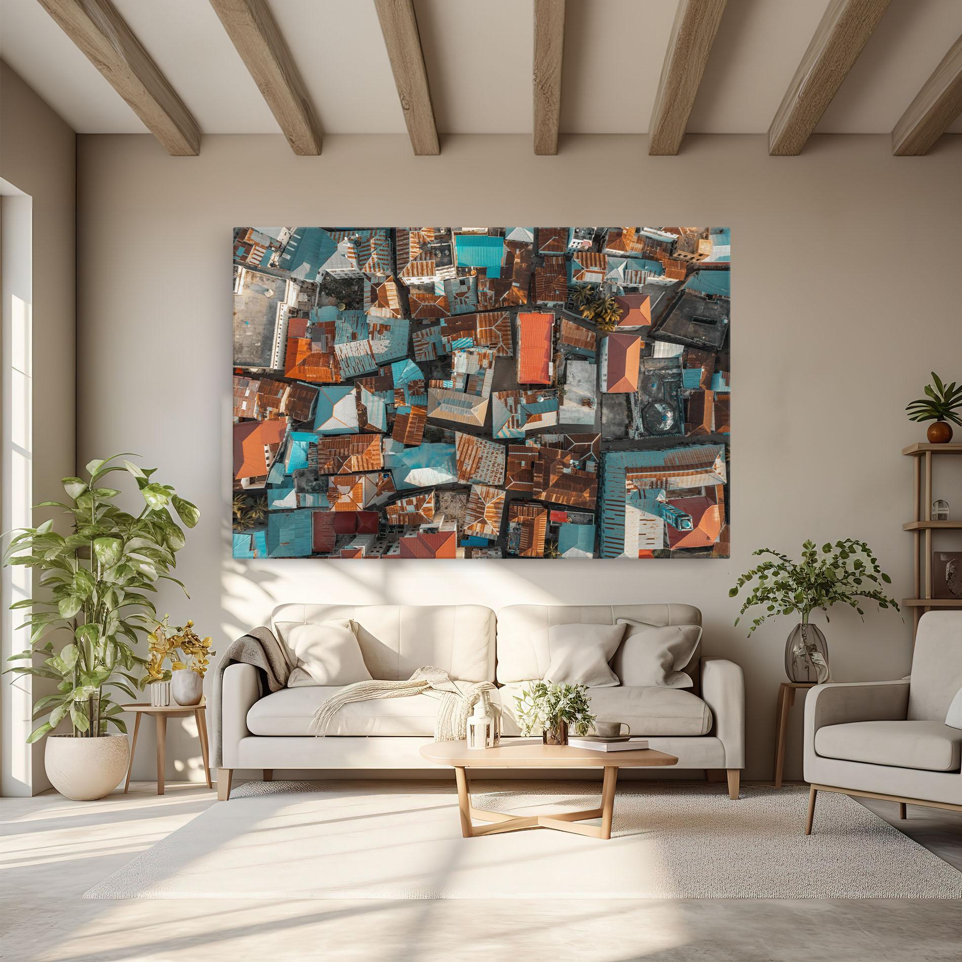 Vászonkép Island Tanzania mockup 6