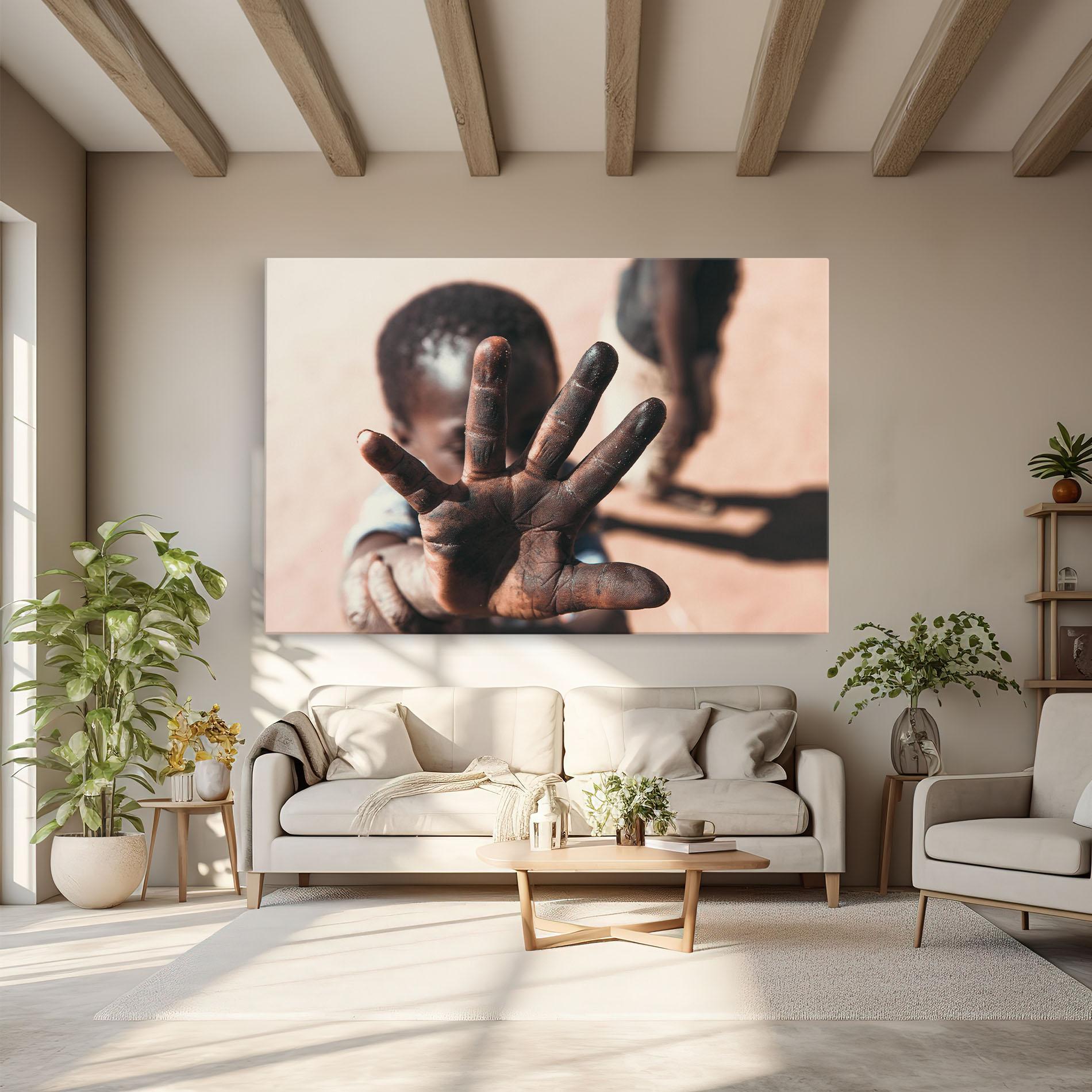 Vászonkép Little Dirty Hand mockup 6
