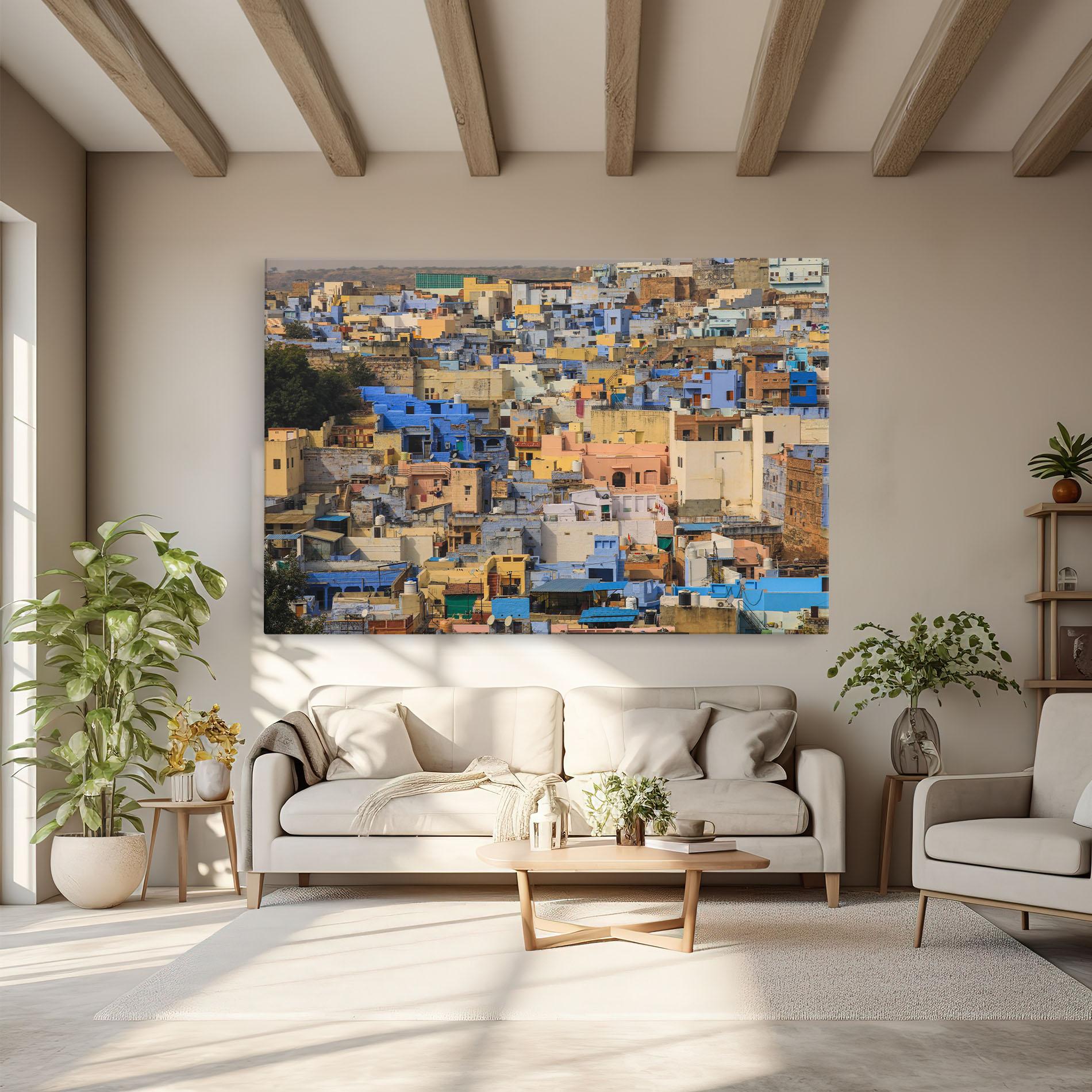 Vászonkép Rajasthan View India mockup 6