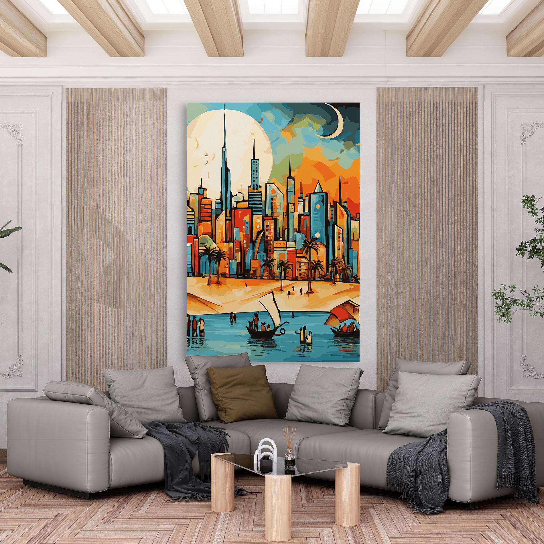 Vászonkép African Moon mockup 6