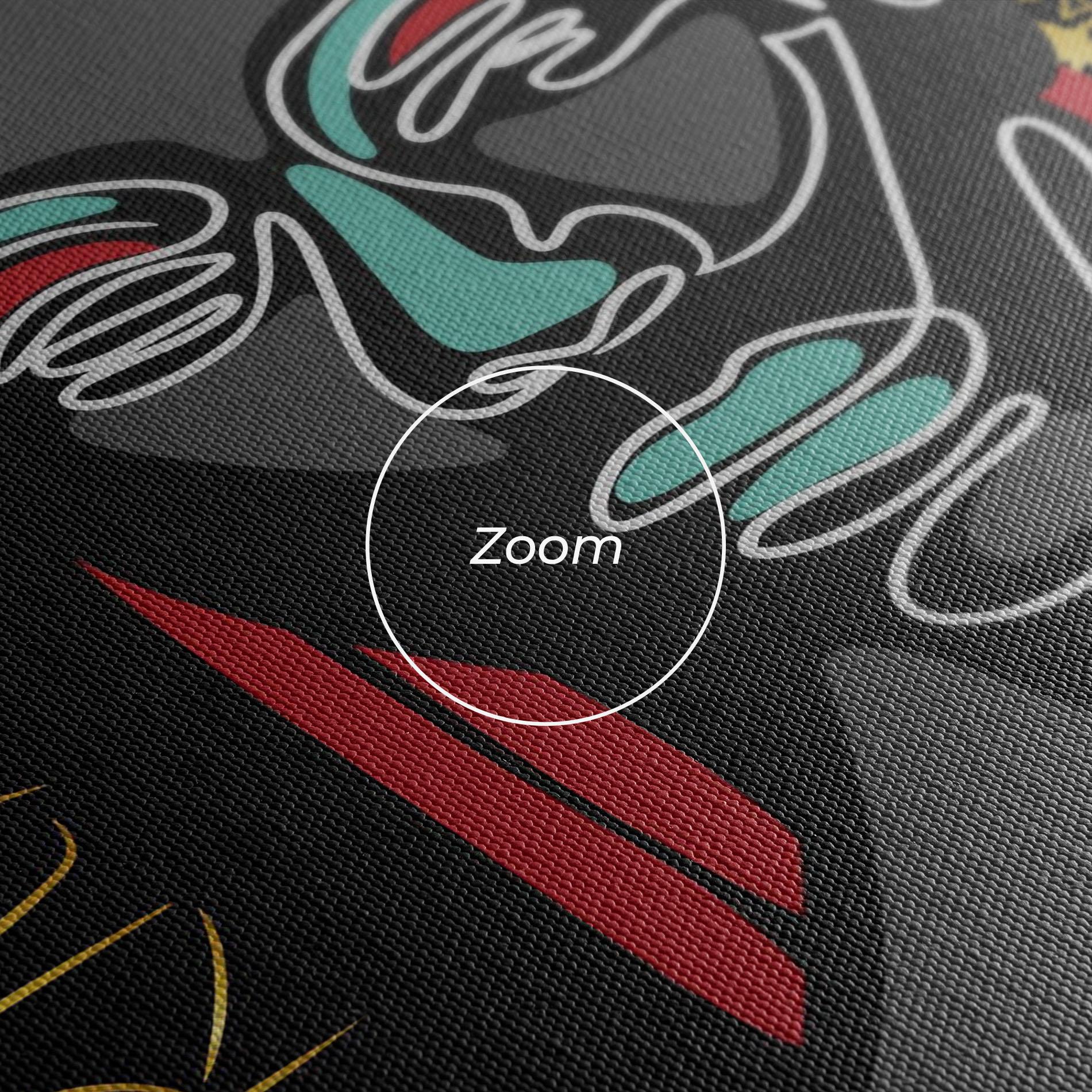 Vászonkép Gold African Girl mockup 3