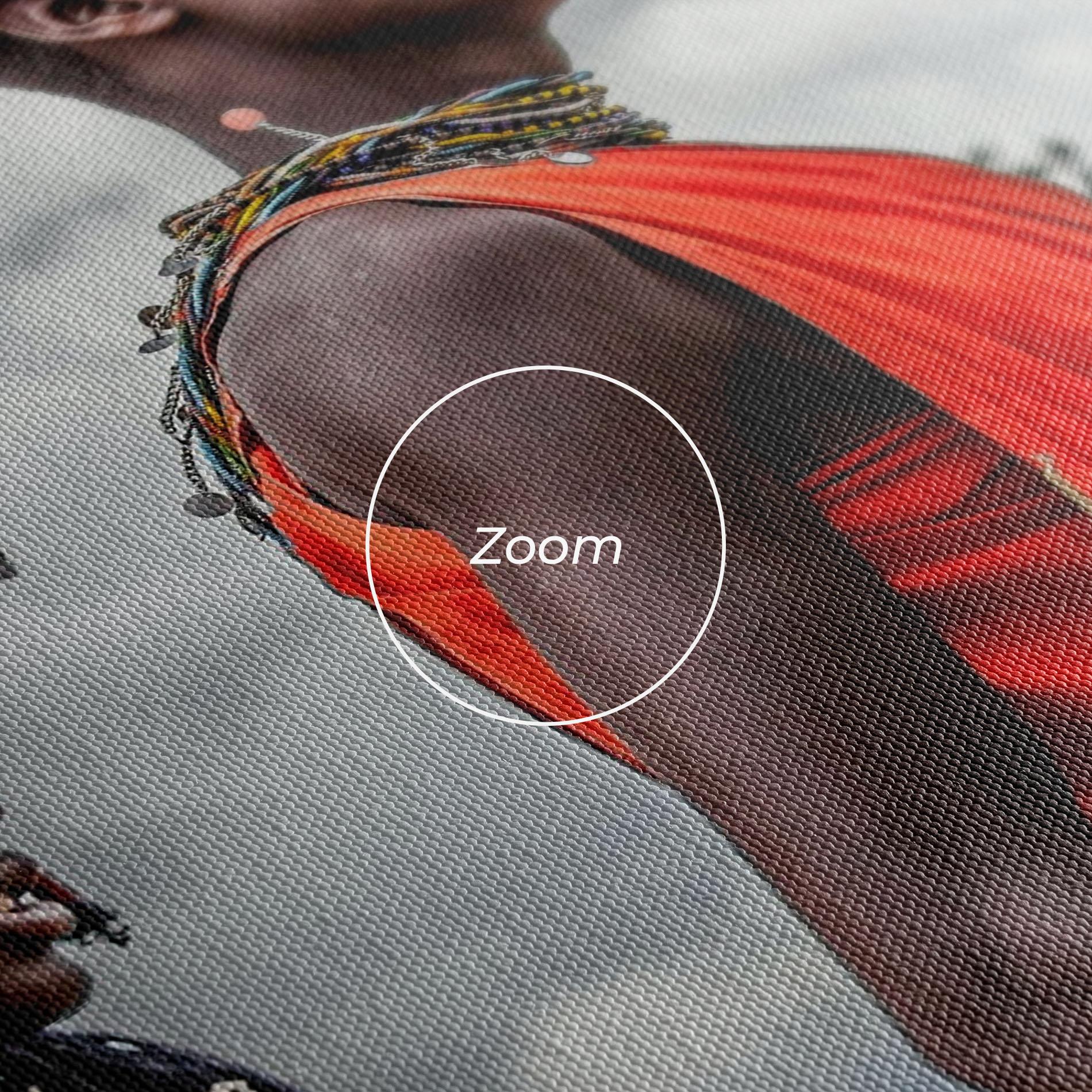 Vászonkép Red African Clothes mockup 3