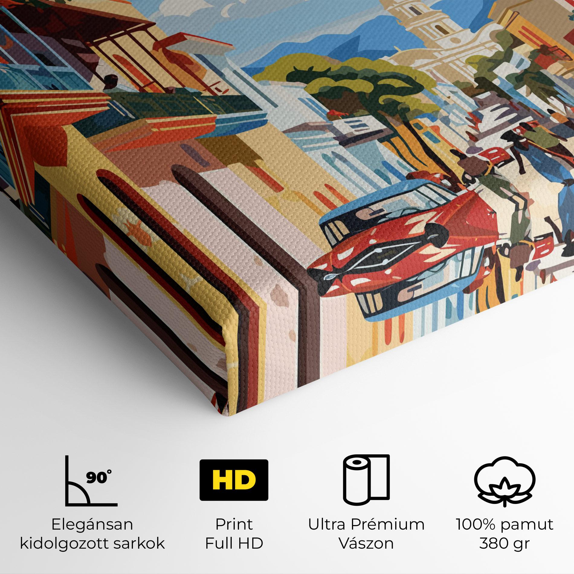 Vászonkép African Street mockup 4