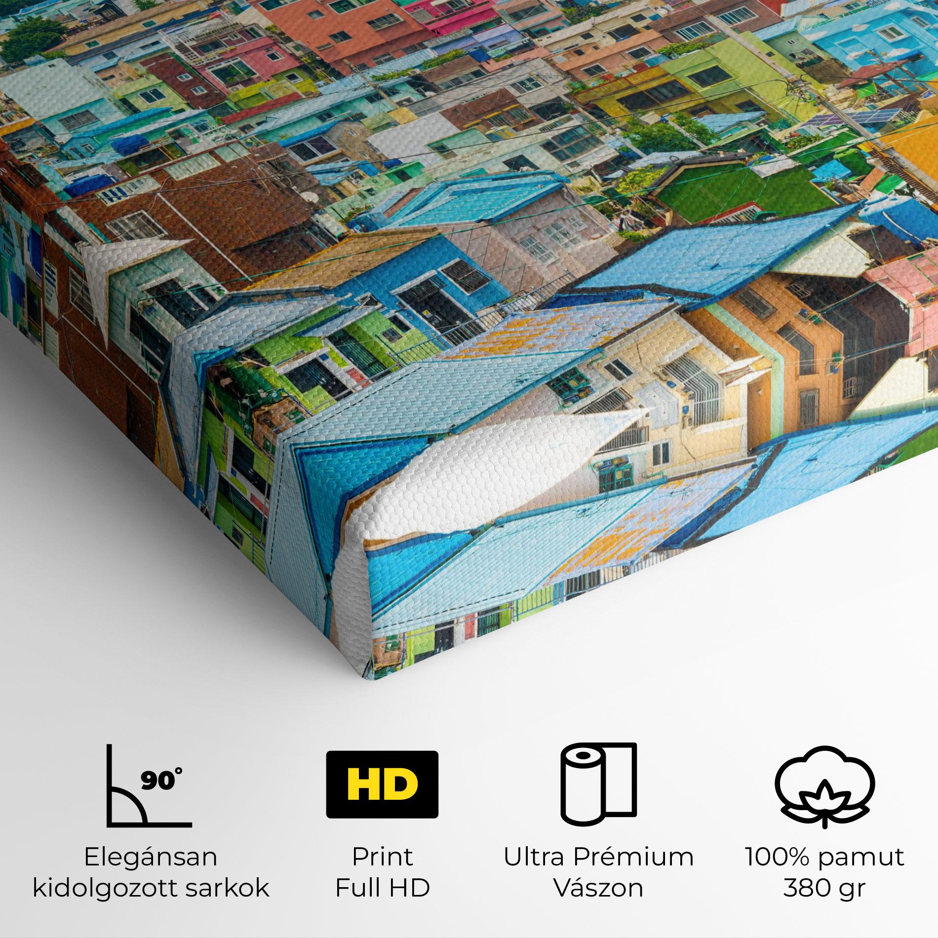 Vászonkép Gamcheon Culture mockup 4