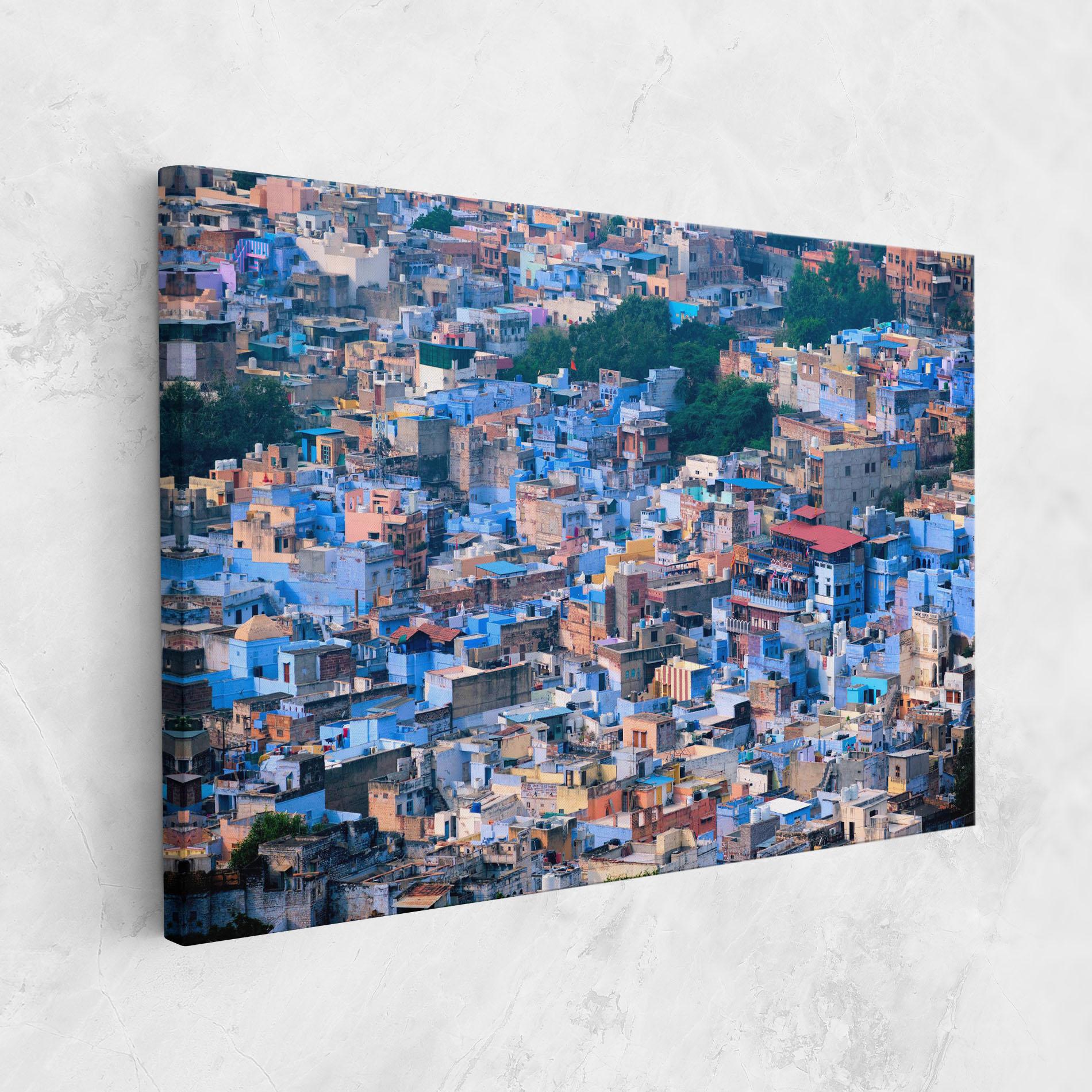 Vászonkép Blue City India mockup 1