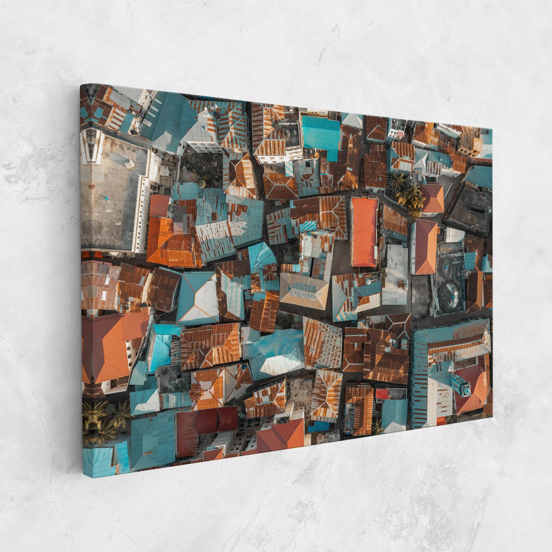 Vászonkép Island Tanzania mockup 1