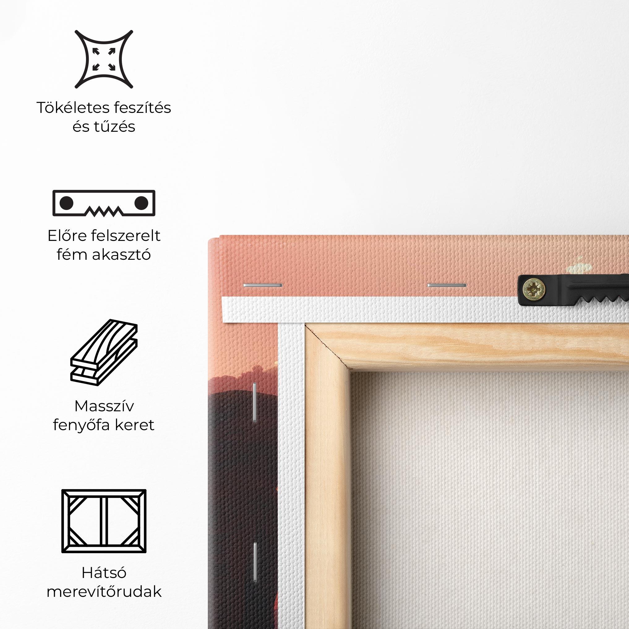 Vászonkép African Elephant View mockup 5