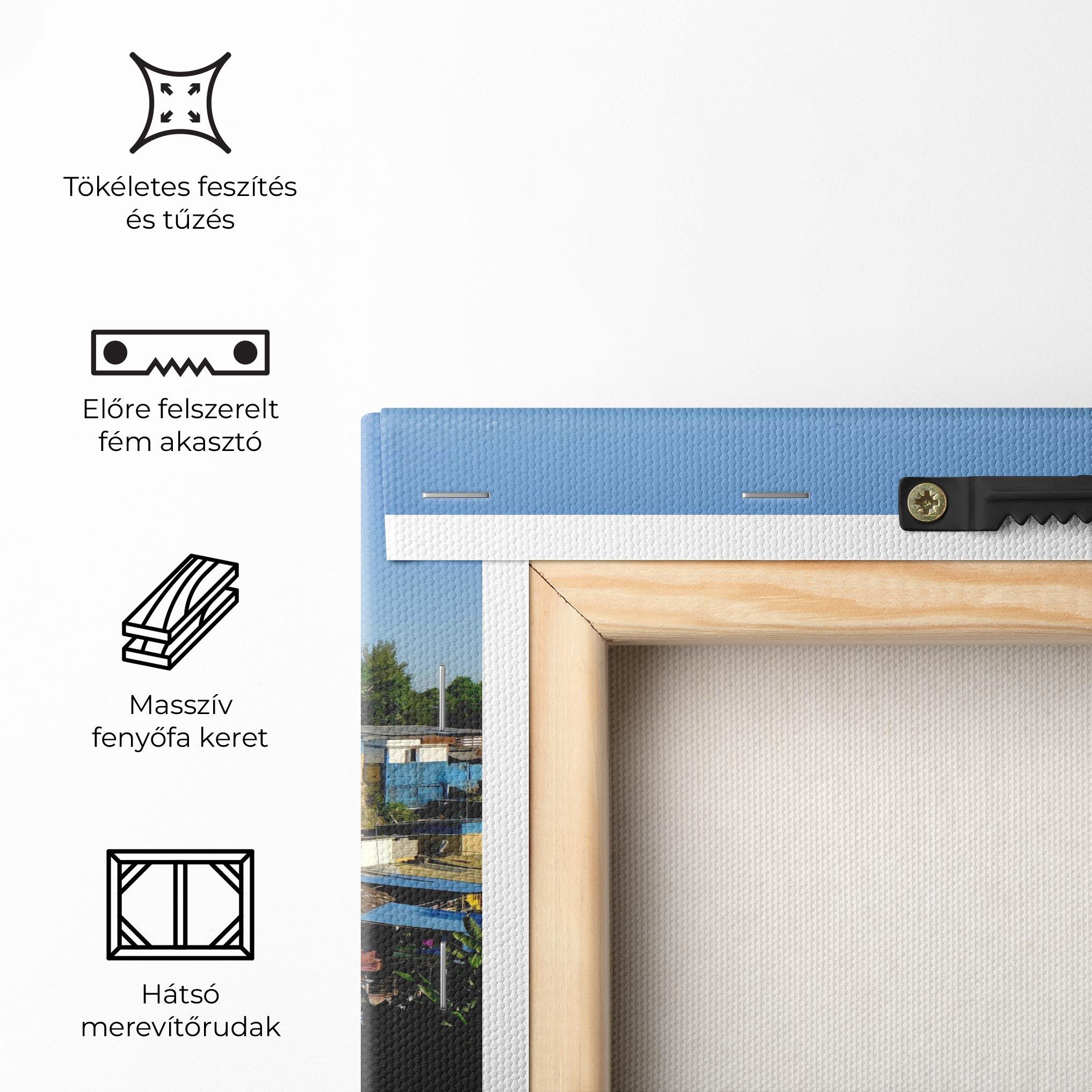 Vászonkép Slum Building mockup 5