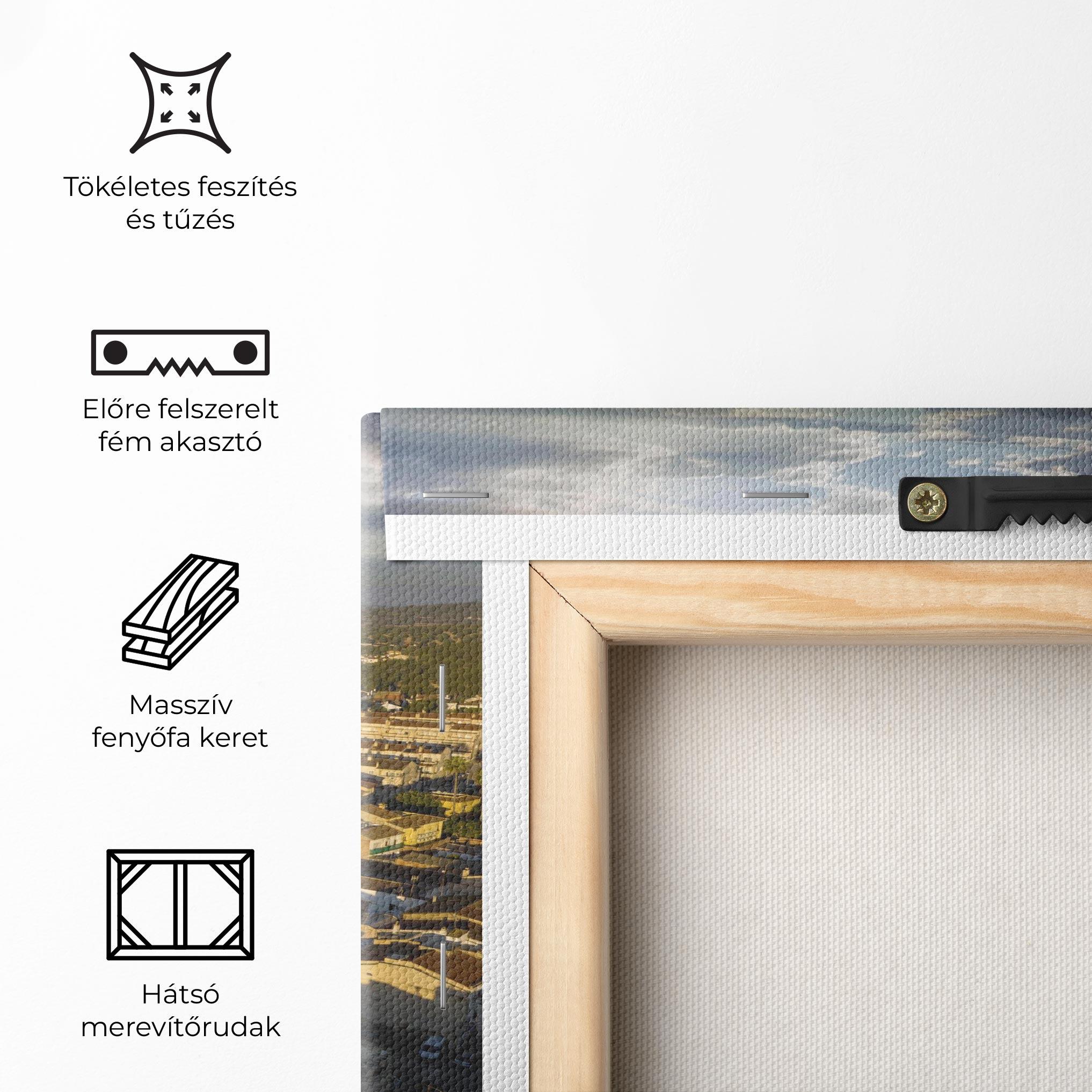 Vászonkép Streets Town Sunrise mockup 5