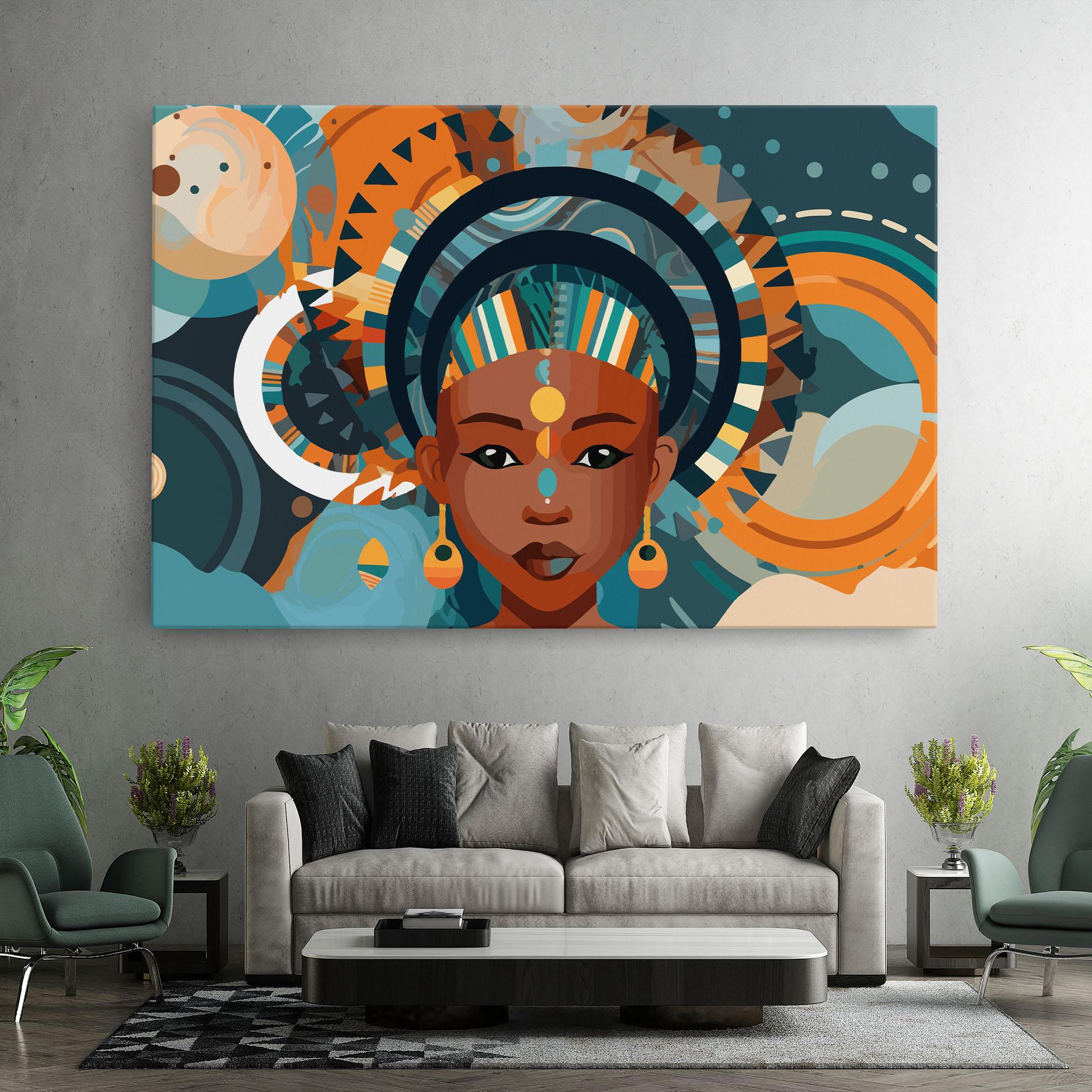 Vászonkép African Colorful Child mockup 7