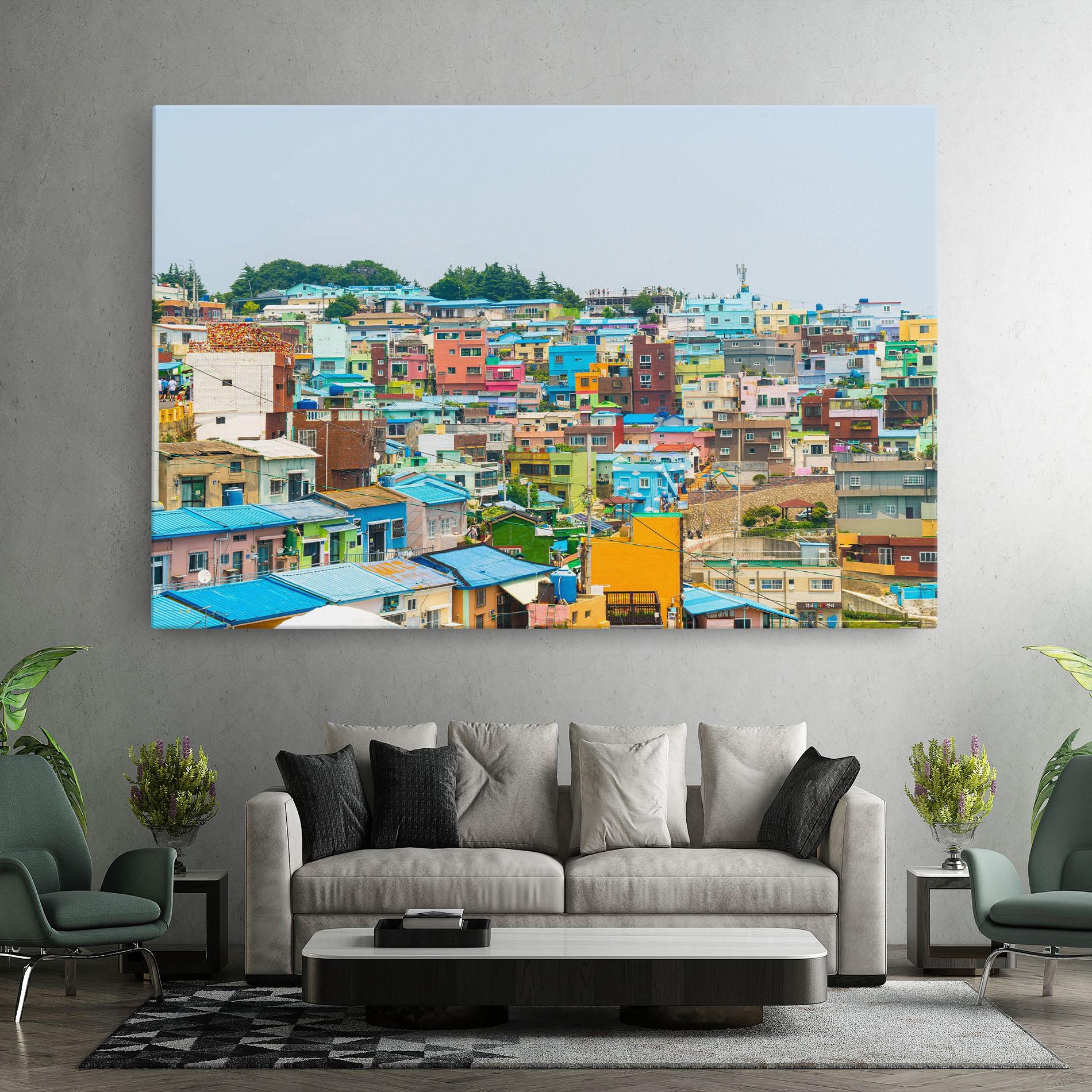 Vászonkép Gamcheon Culture mockup 7