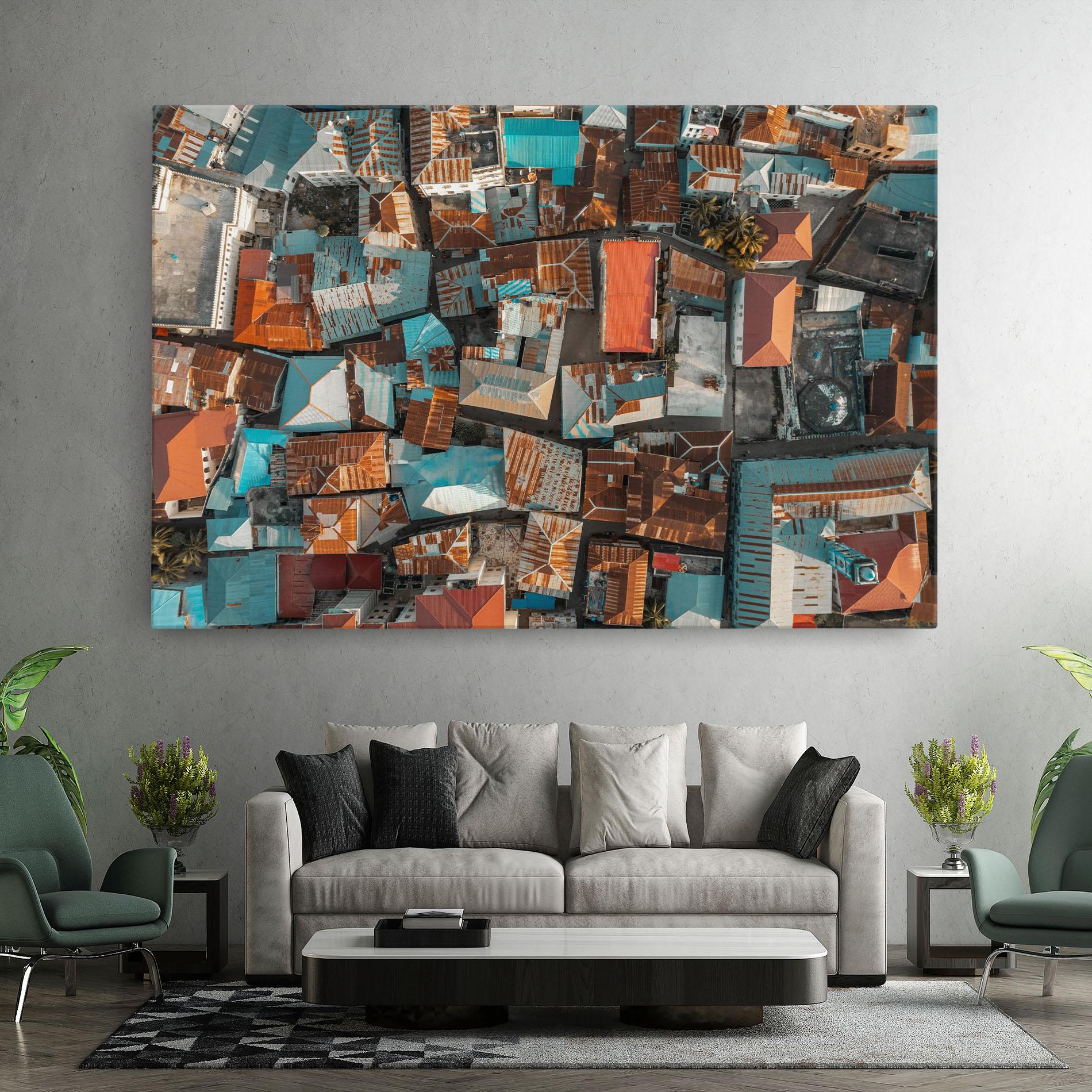 Vászonkép Island Tanzania mockup 7