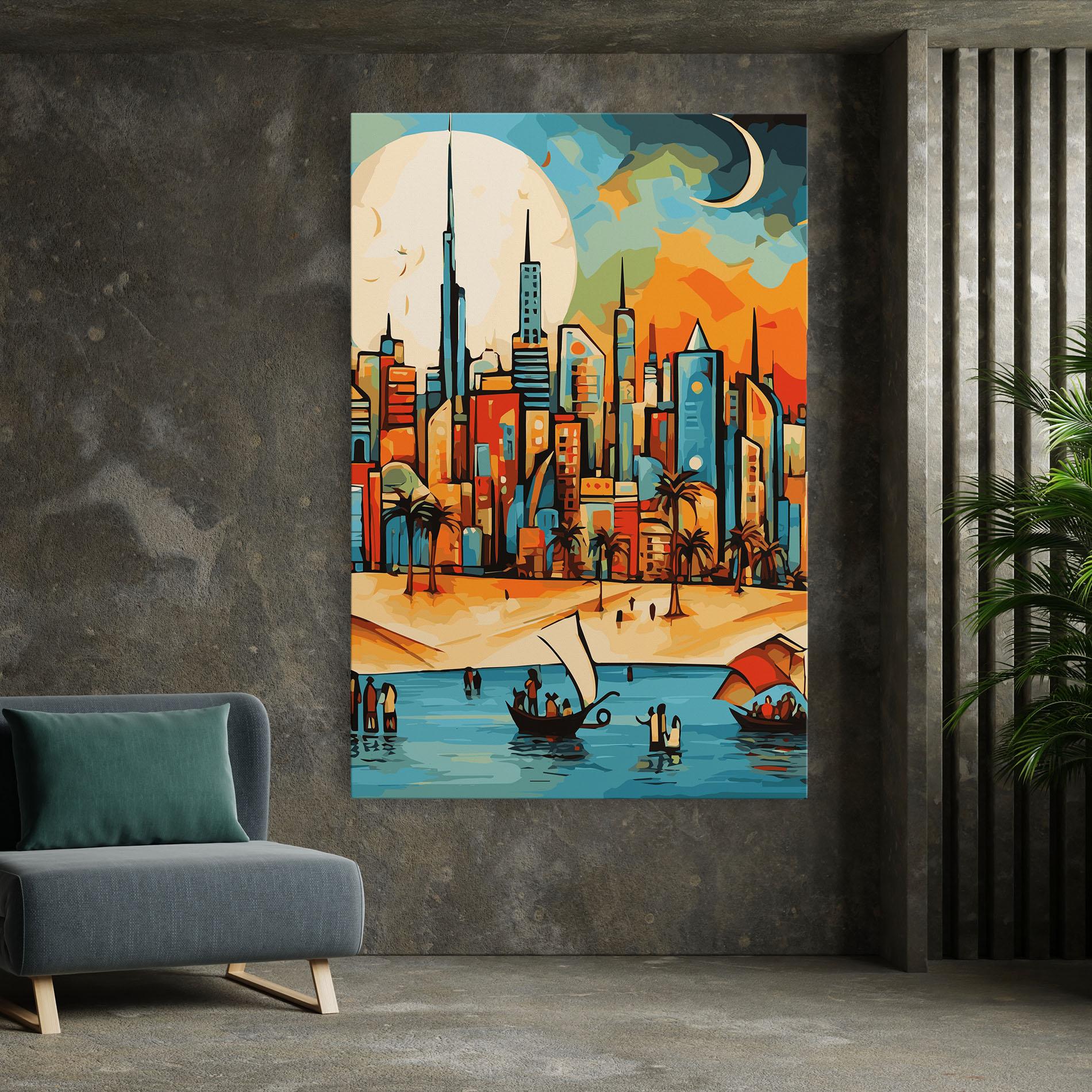 Vászonkép African Moon mockup 7