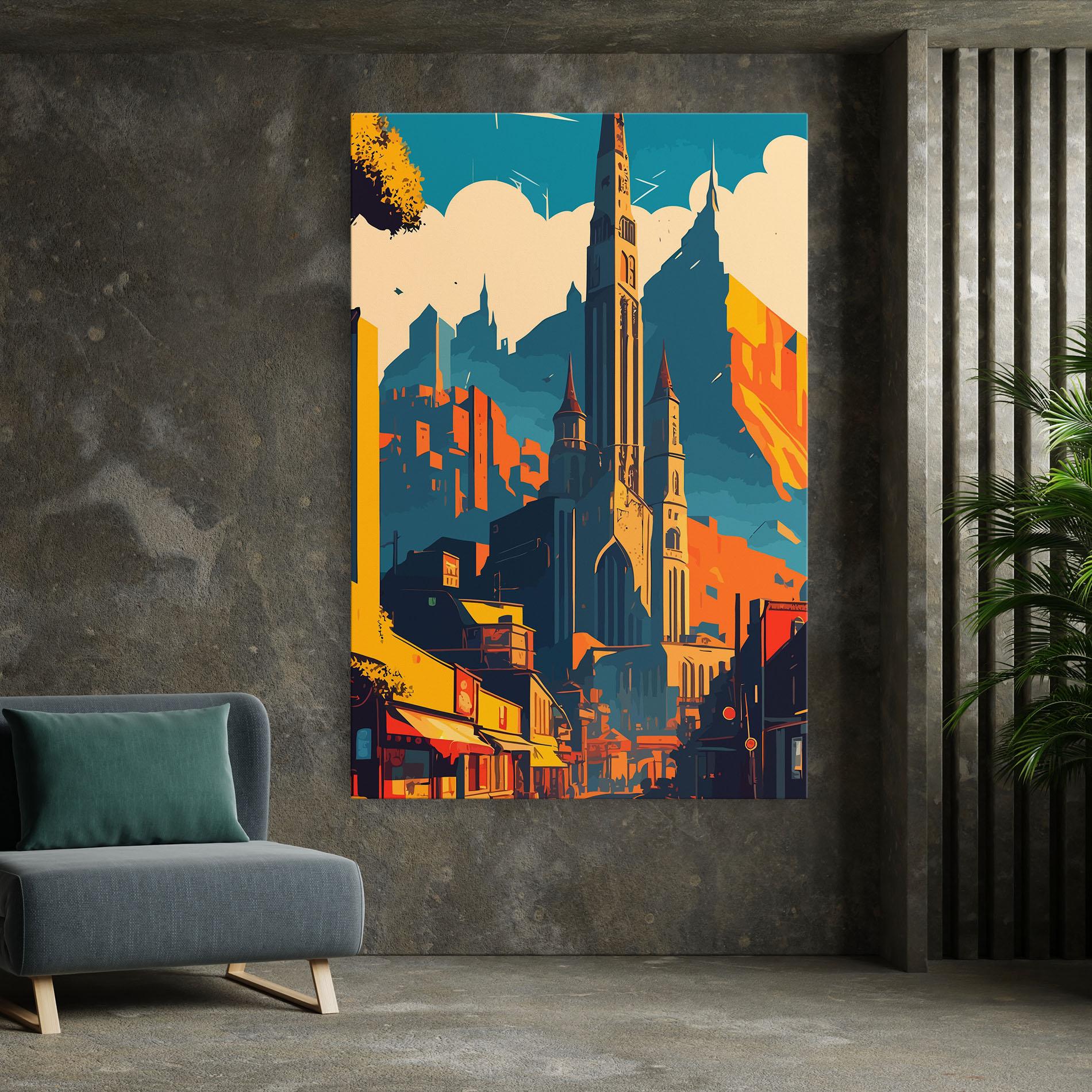 Vászonkép African Tower mockup 7