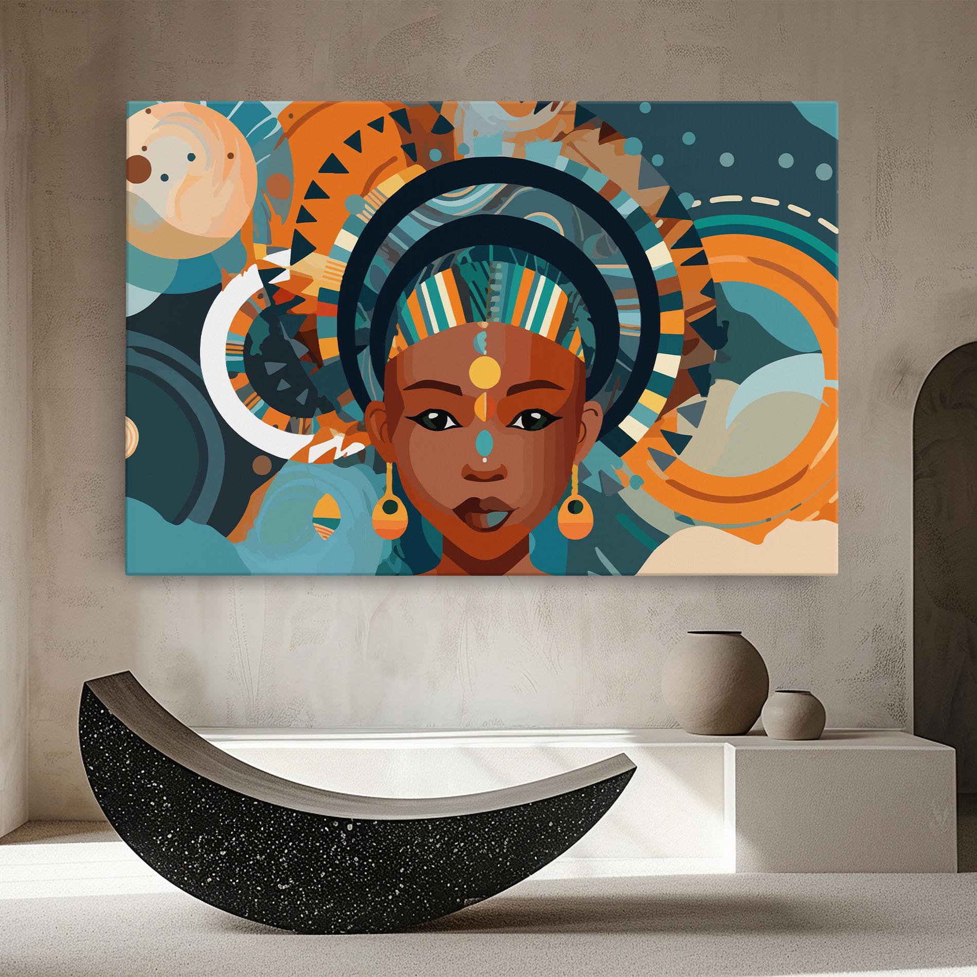 Vászonkép African Colorful Child mockup 8