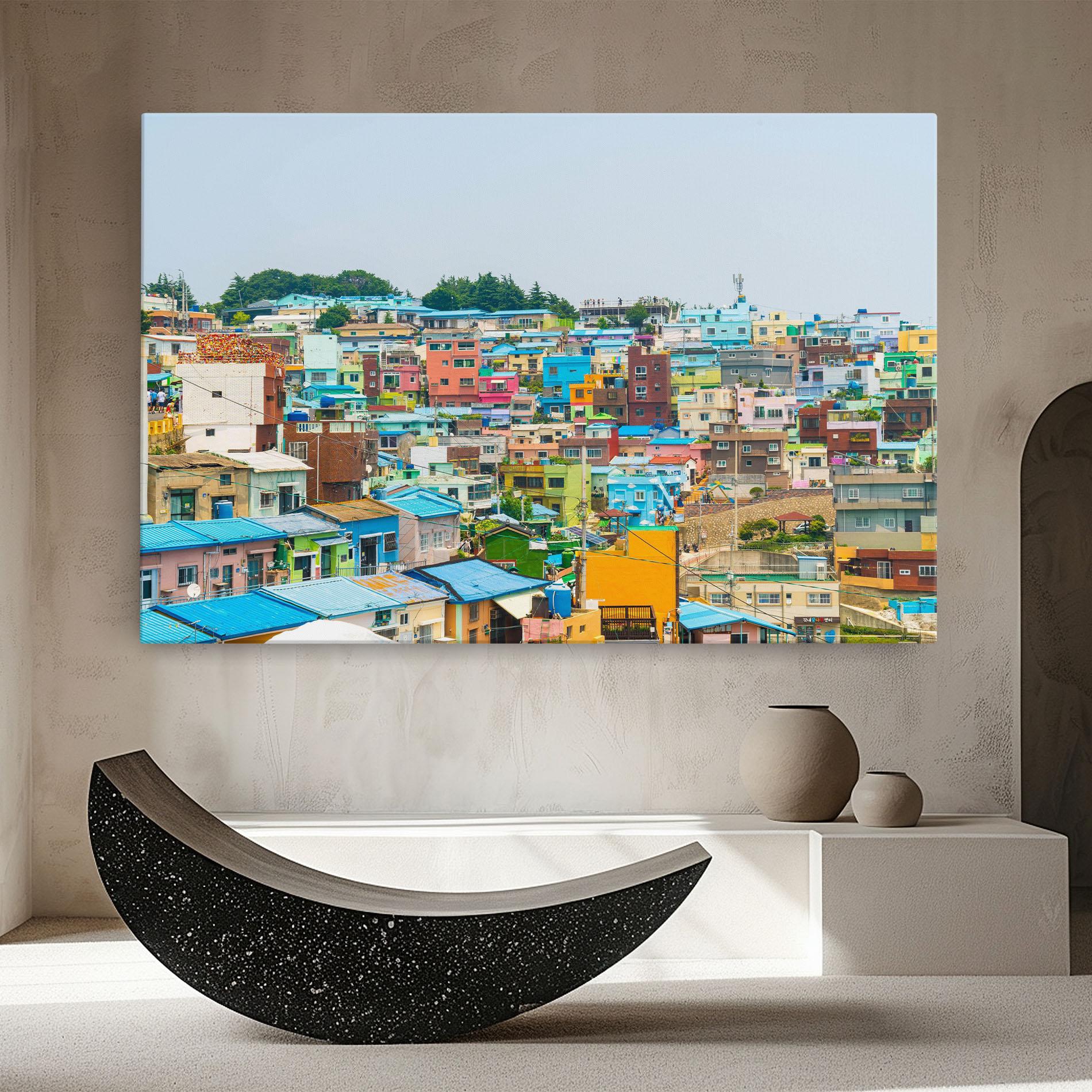 Vászonkép Gamcheon Culture mockup 8