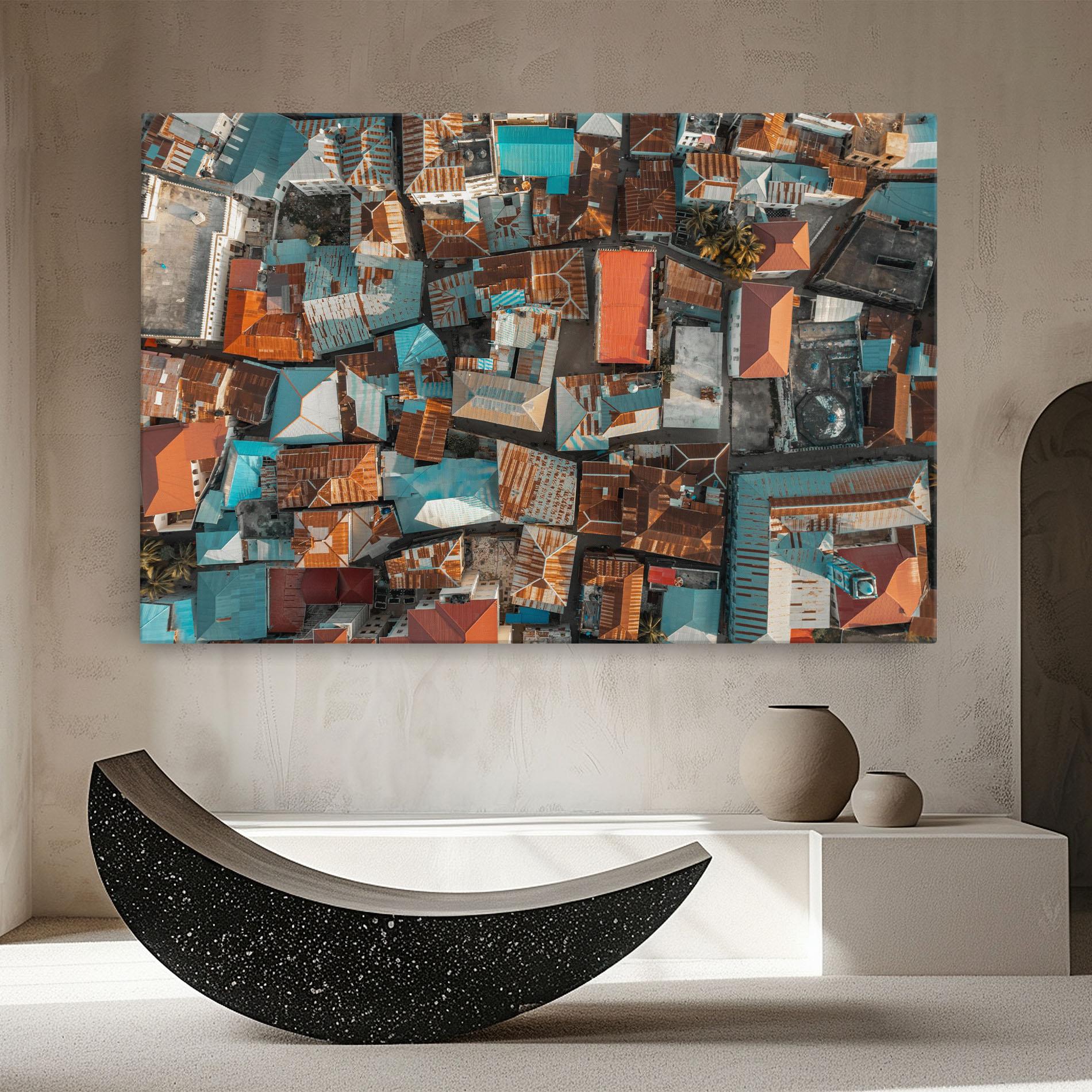 Vászonkép Island Tanzania mockup 8