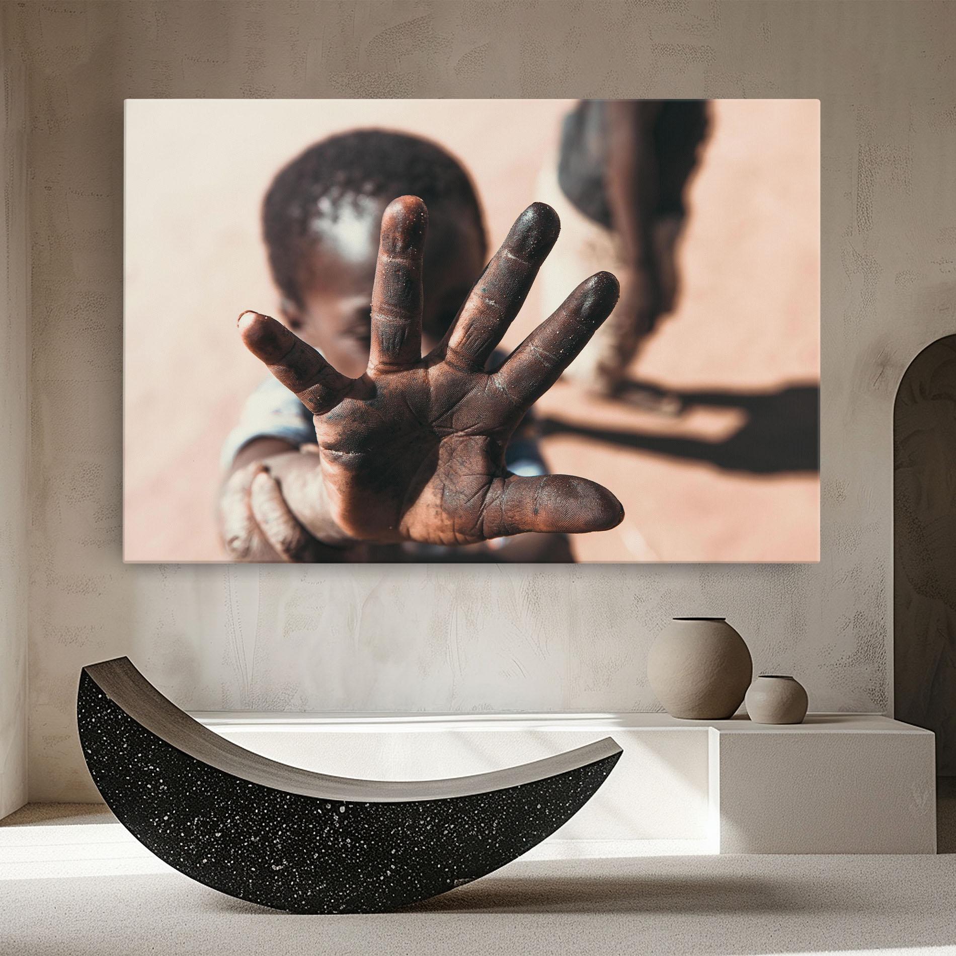 Vászonkép Little Dirty Hand mockup 8