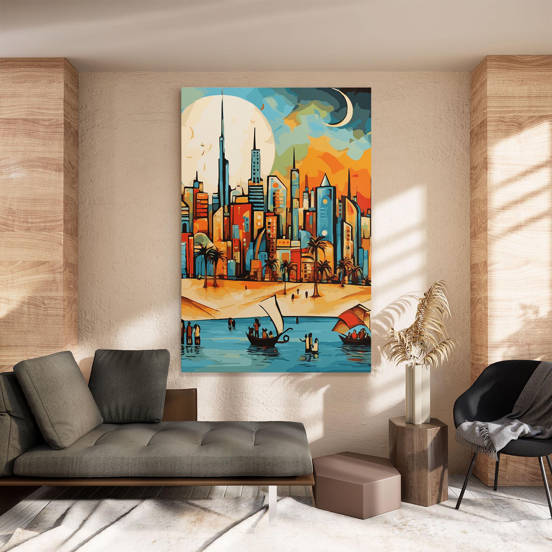 Vászonkép African Moon mockup 8