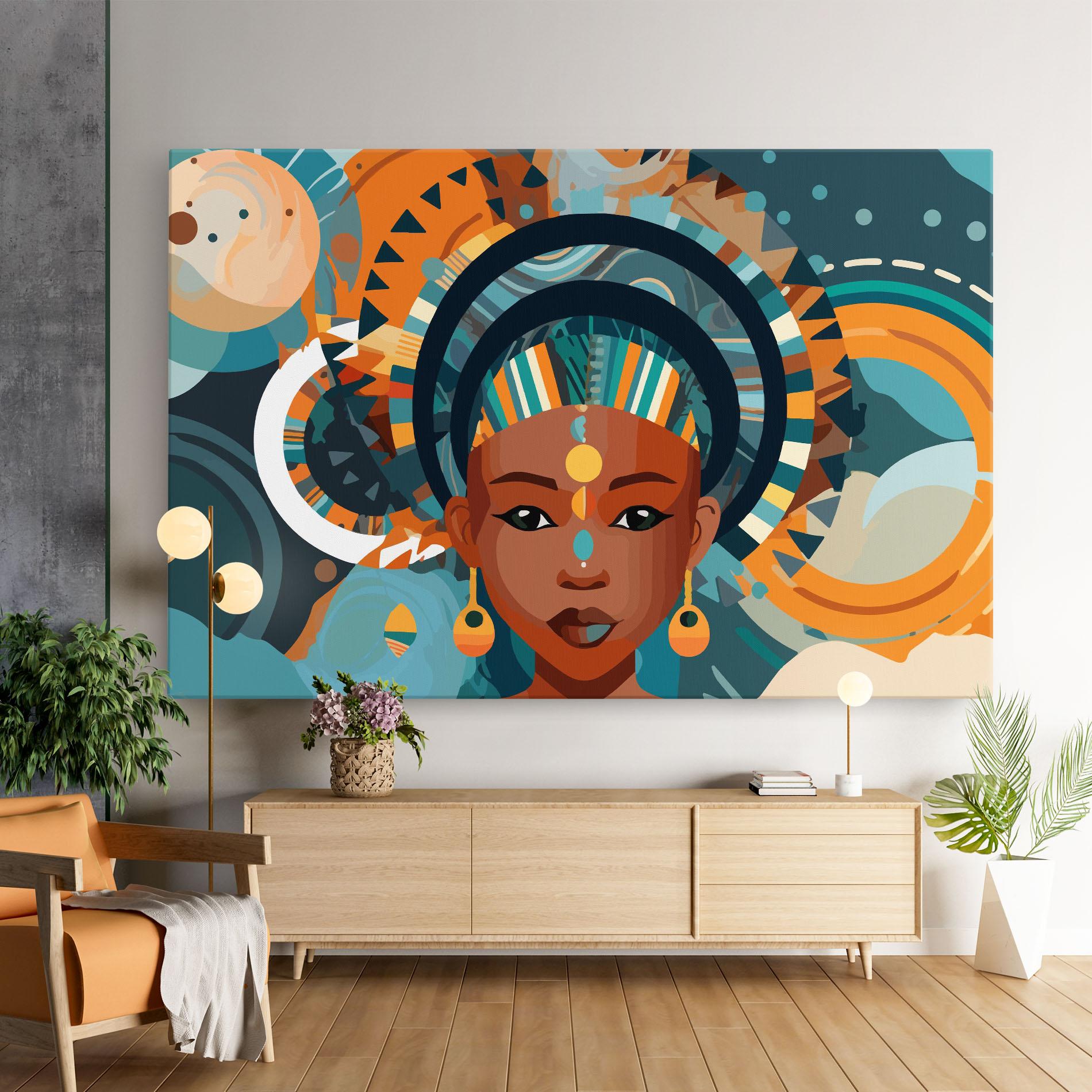 Vászonkép African Colorful Child mockup 9